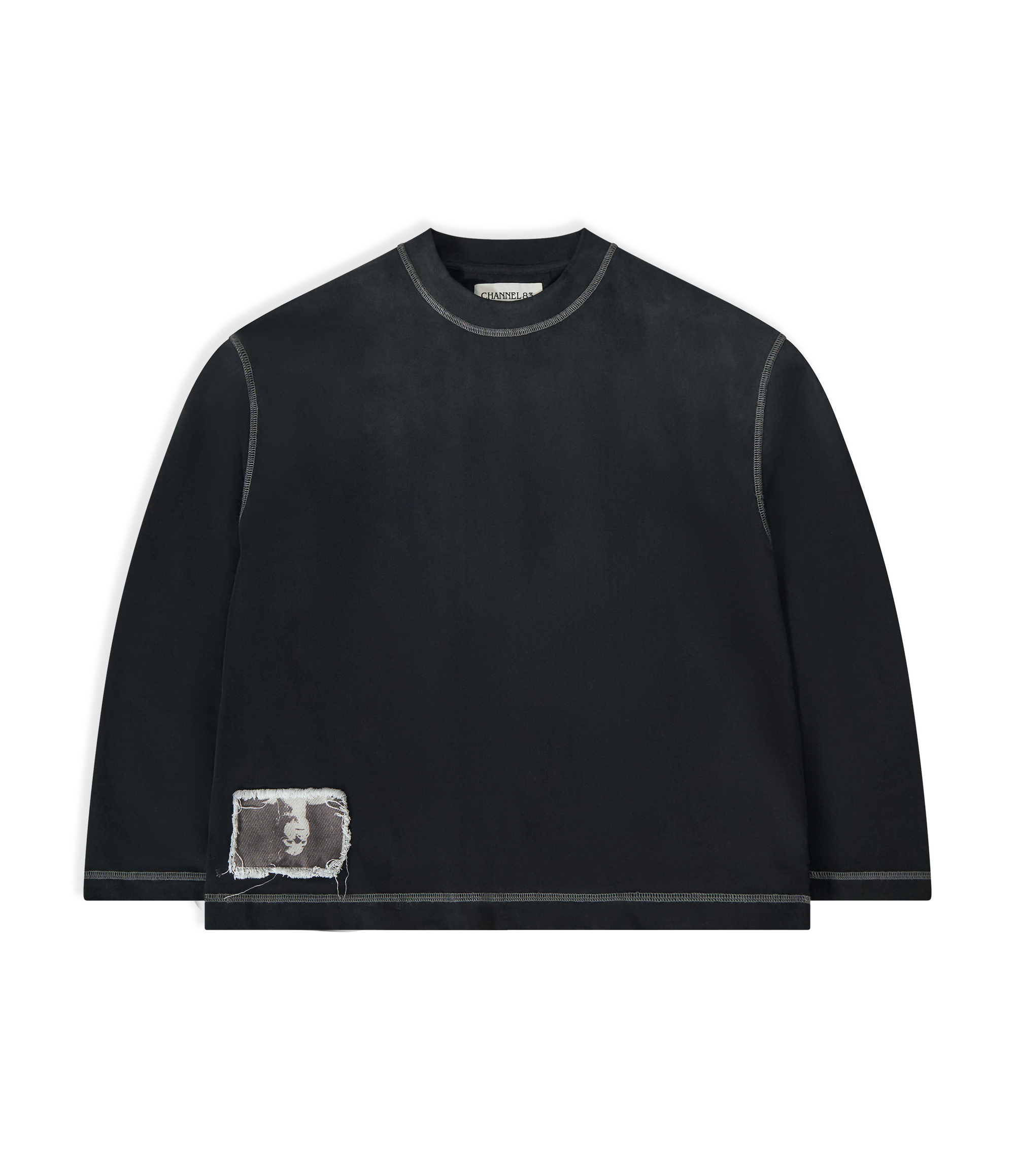 Contrast L/S T-shirt - Volcanic Ash