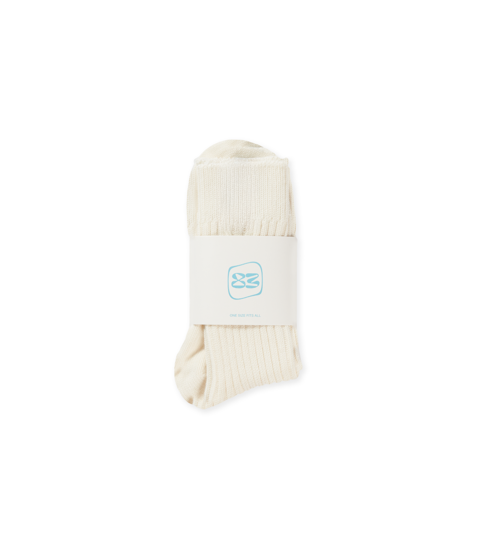 83 Logo Heavy Guage Sock - Off White