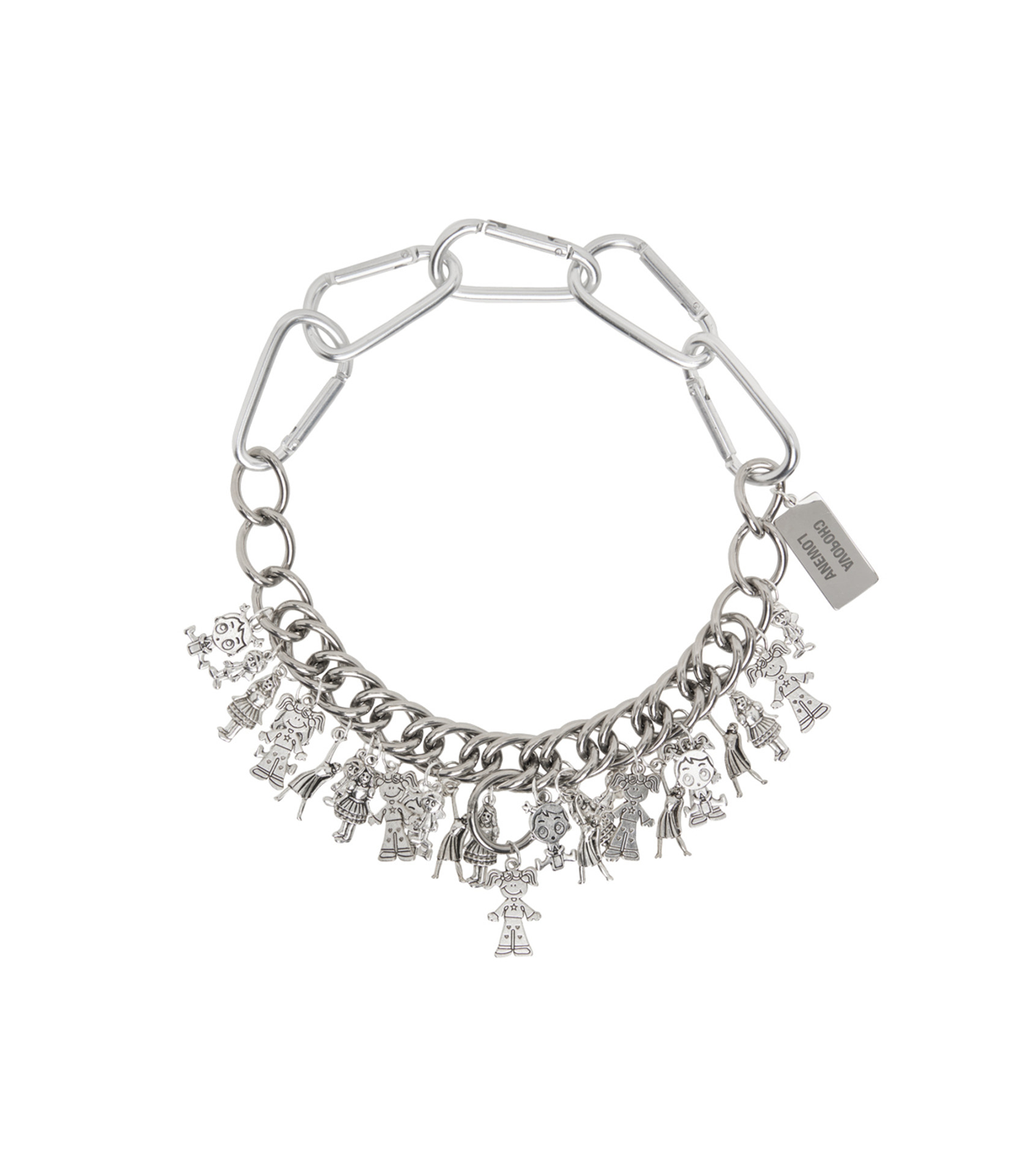 Lots of Ladies Curb Necklace - Silver