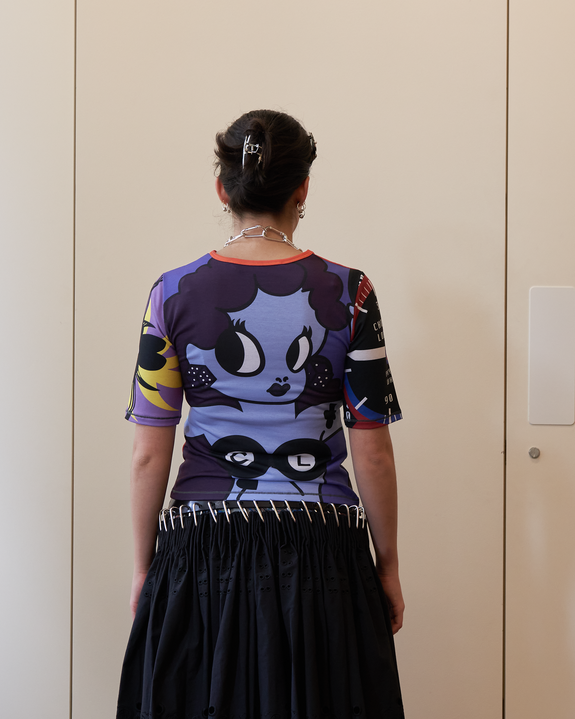 Lady Luck Short Sleeve Jersey Top - Multi
