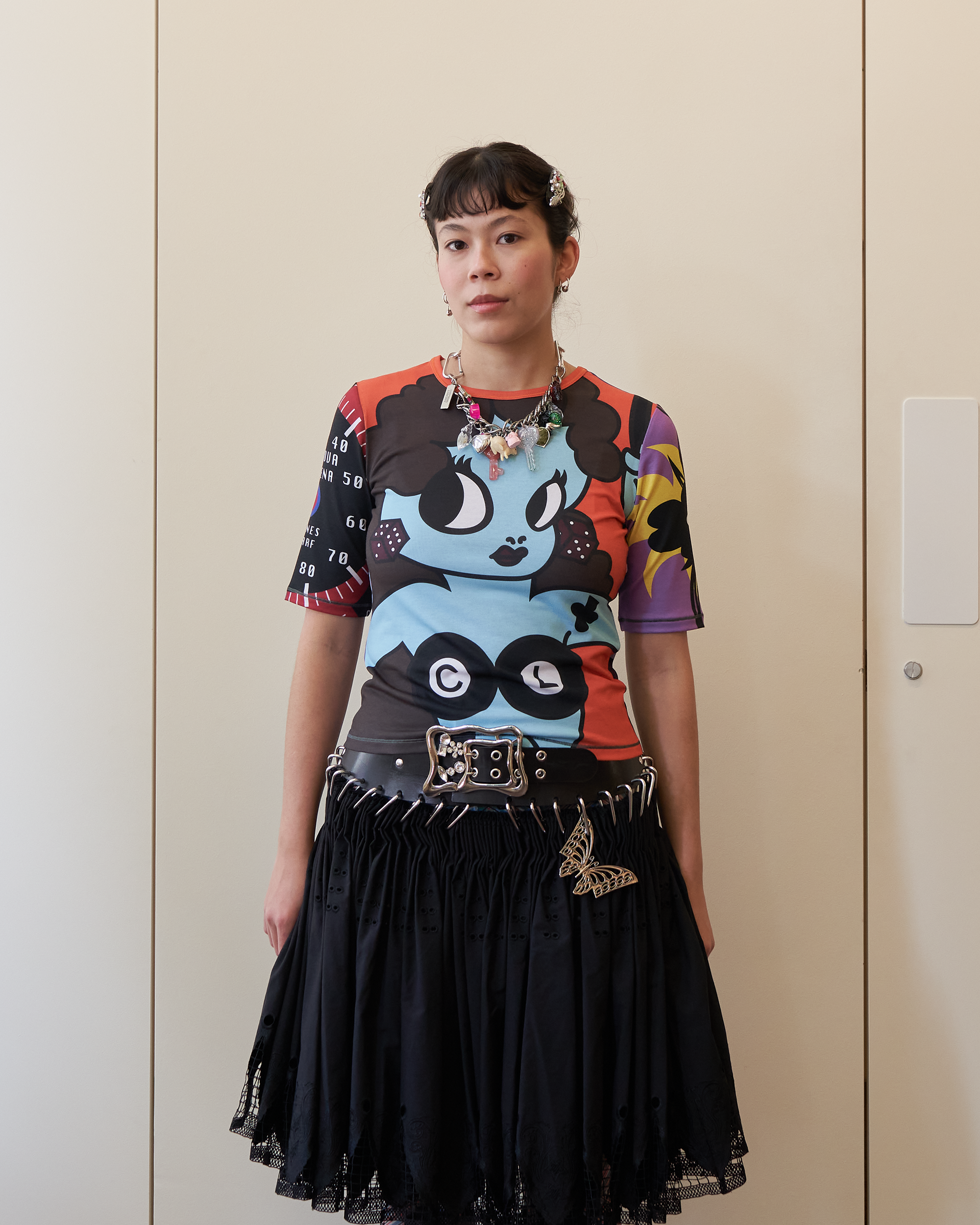 Lady Luck Short Sleeve Jersey Top - Multi