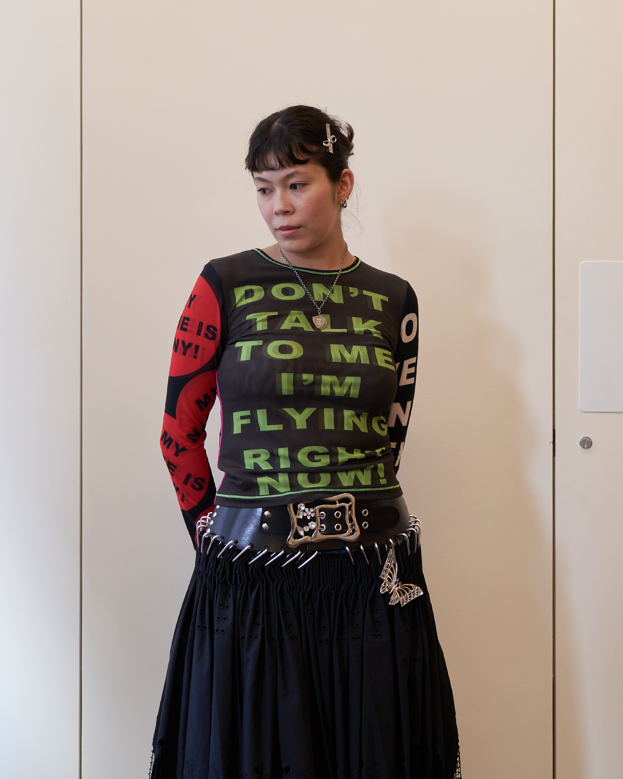 Don't Talk To Me Mesh L/S - Multi
