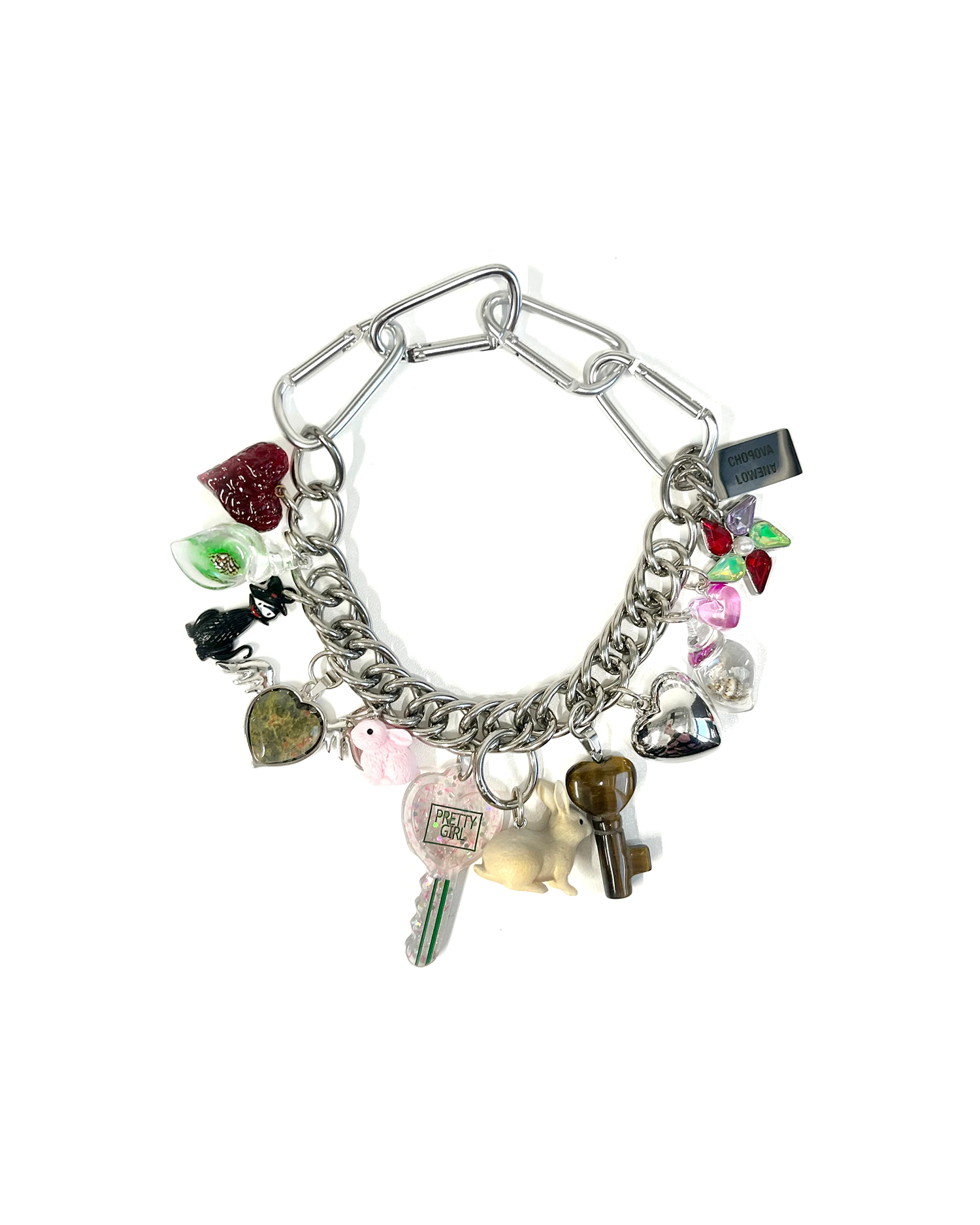 Shell and Back Necklace - Silver