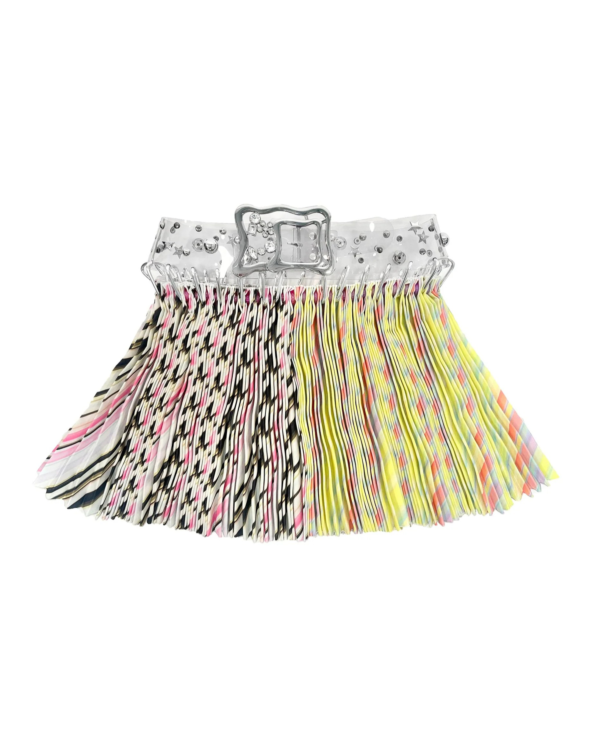 Strobe Mini Carabiner Skirt - Yellow / Pink