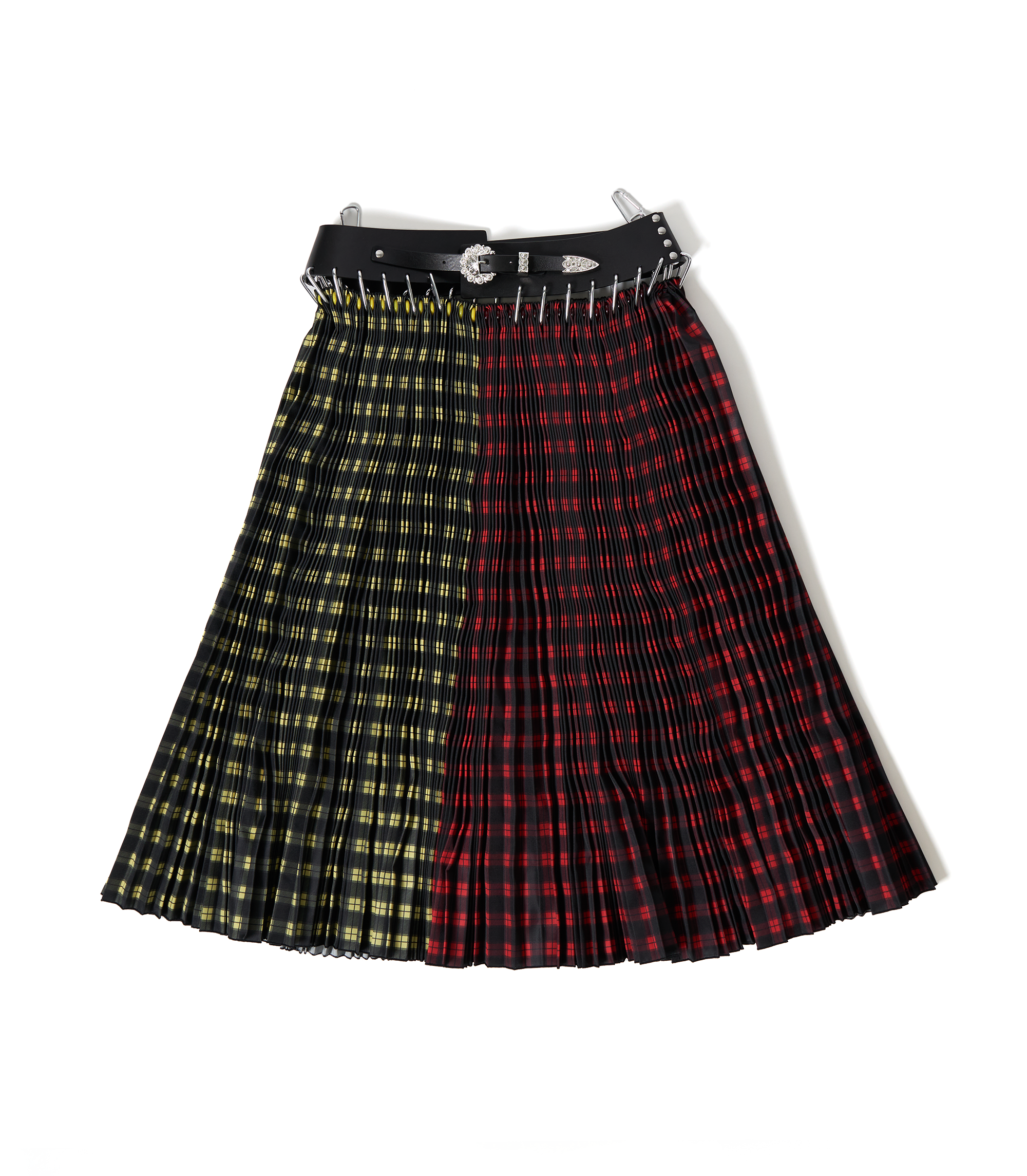 Split Midi Carabiner Skirt - Multi
