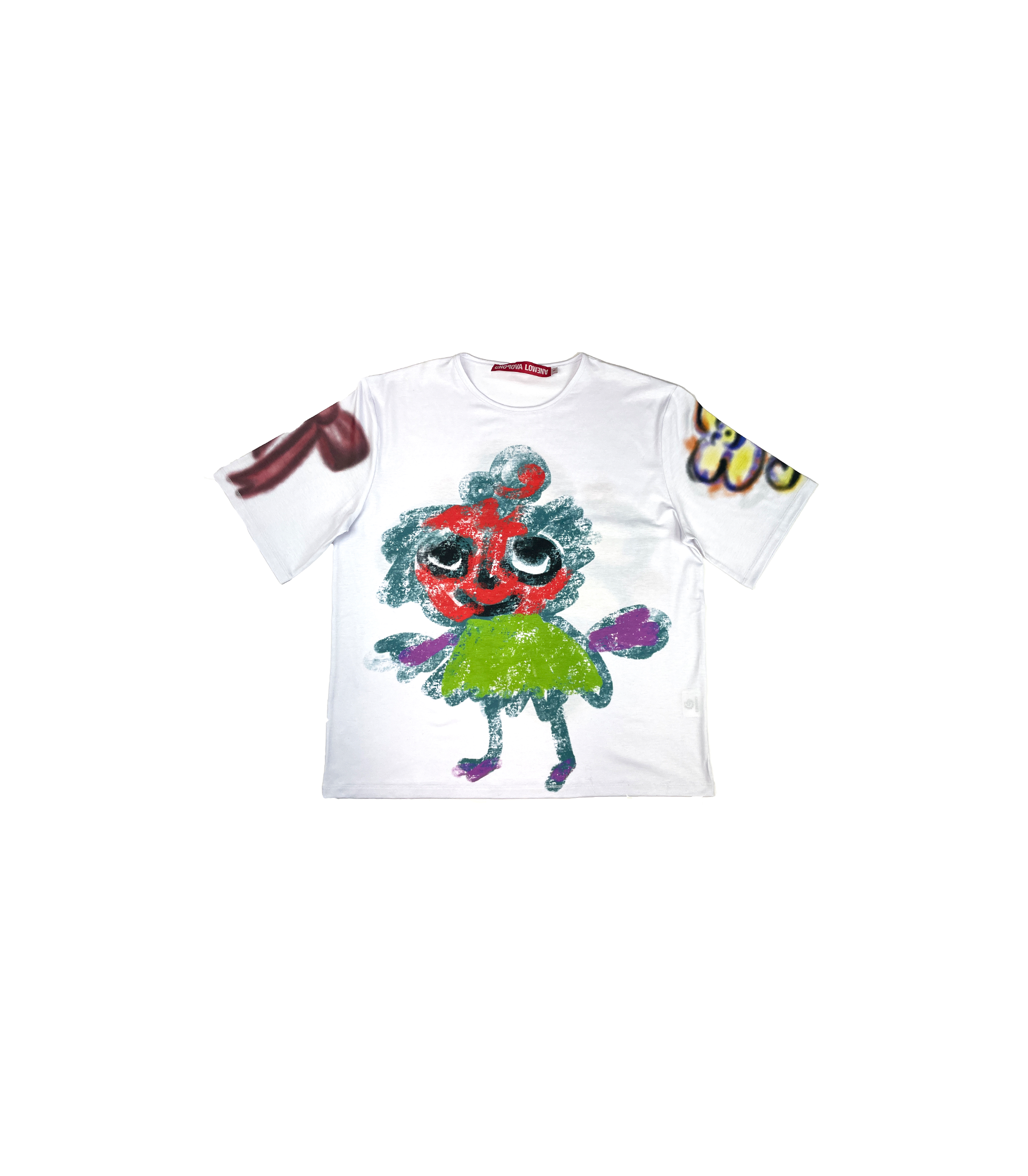 Who is She? Oversized Jersey Top - White