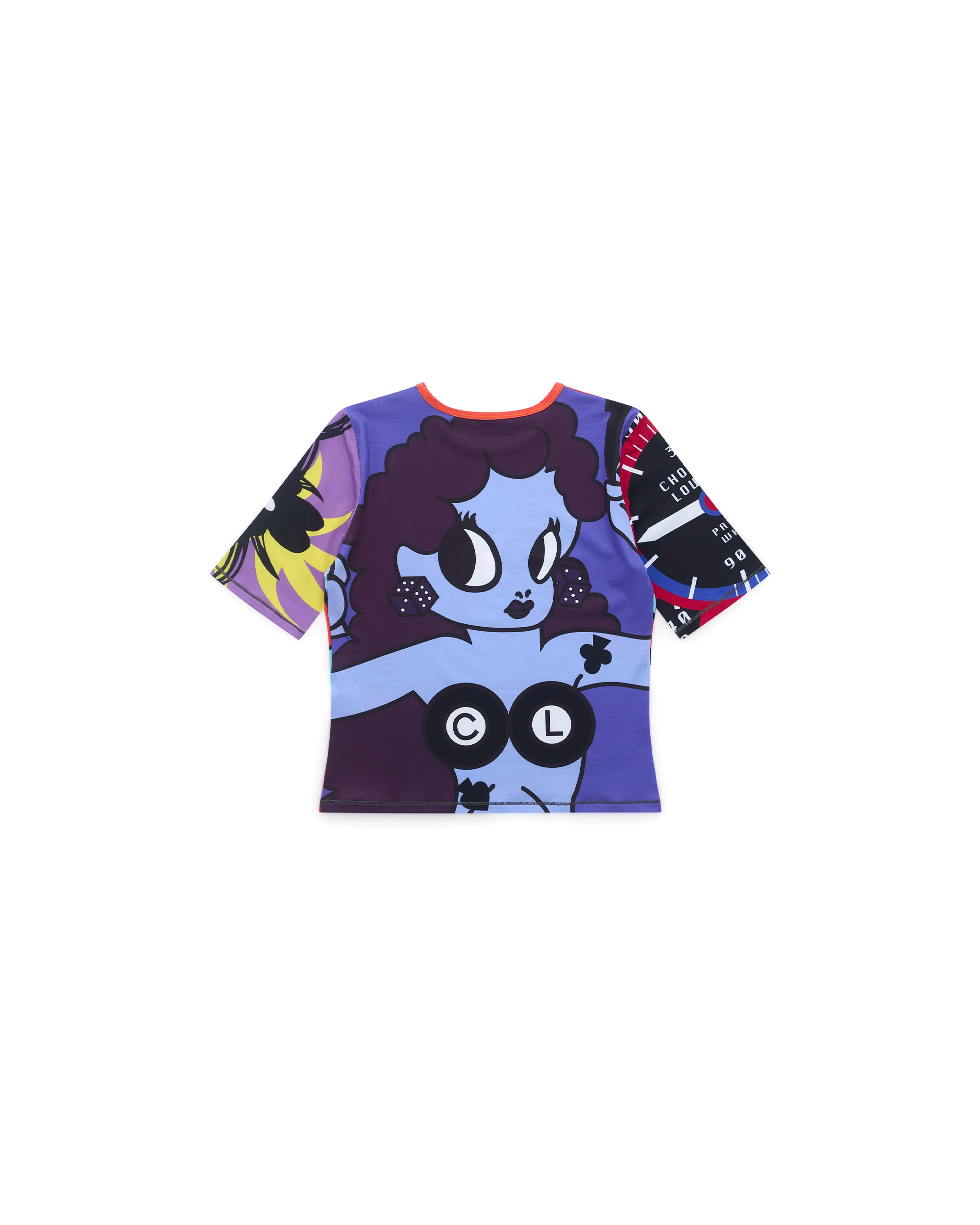 Lady Luck Short Sleeve Jersey Top - Multi