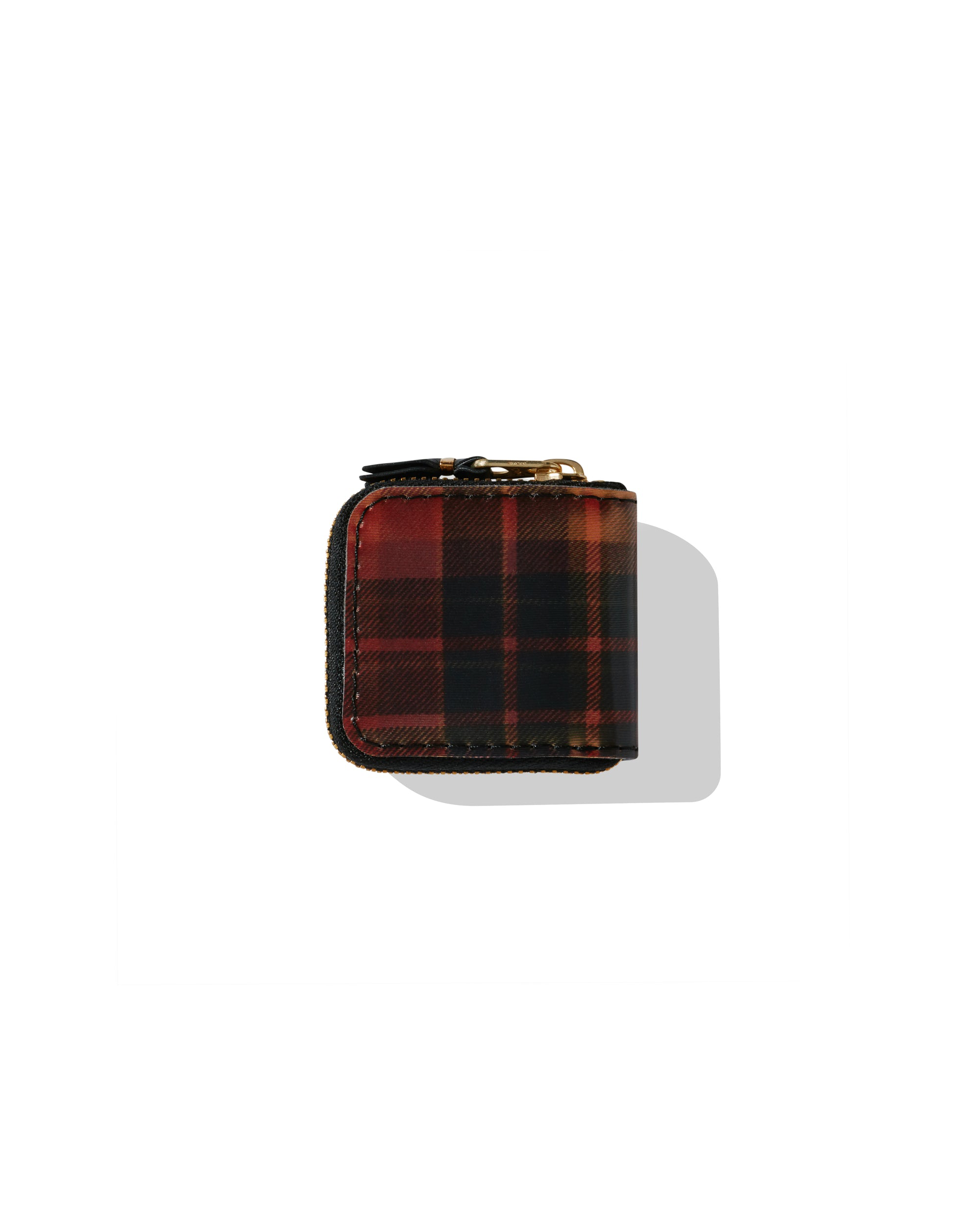 Lenticular Tartan Micro Wallet - Red / Yellow