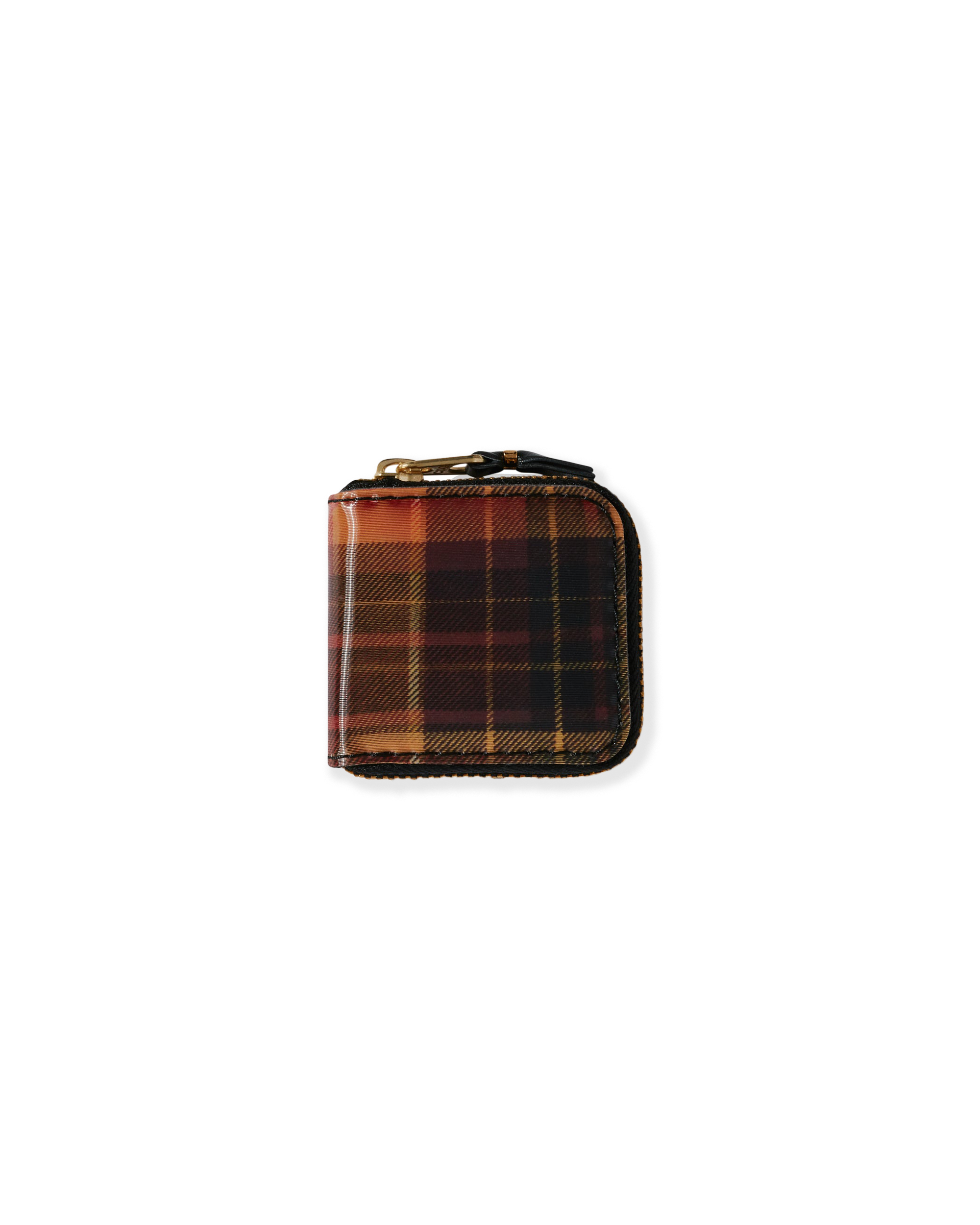 Lenticular Tartan Micro Wallet - Red / Yellow