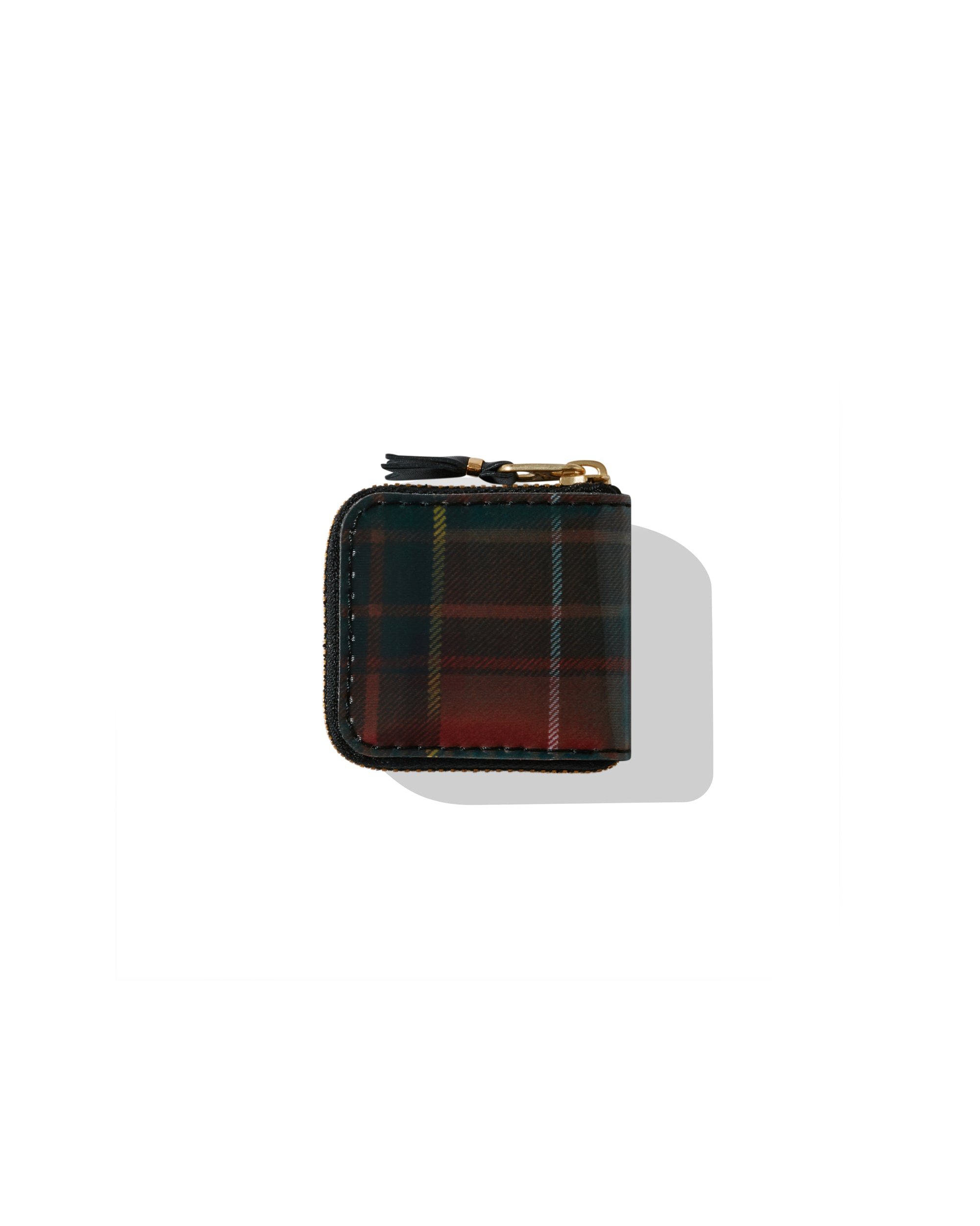 Lenticular Tartan Micro Wallet - Red / Green