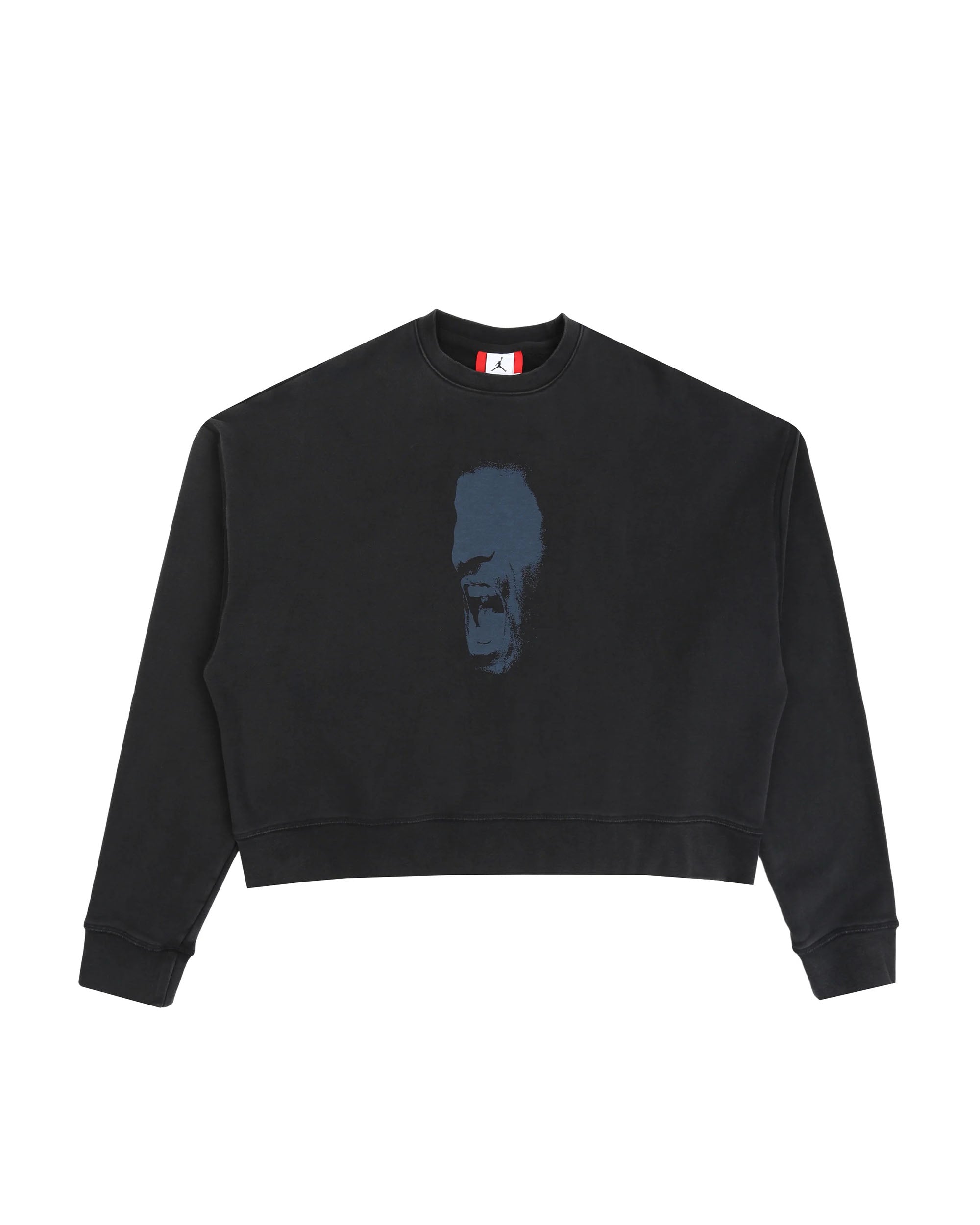 Jordan IH Cropped Fleece Crew - Black