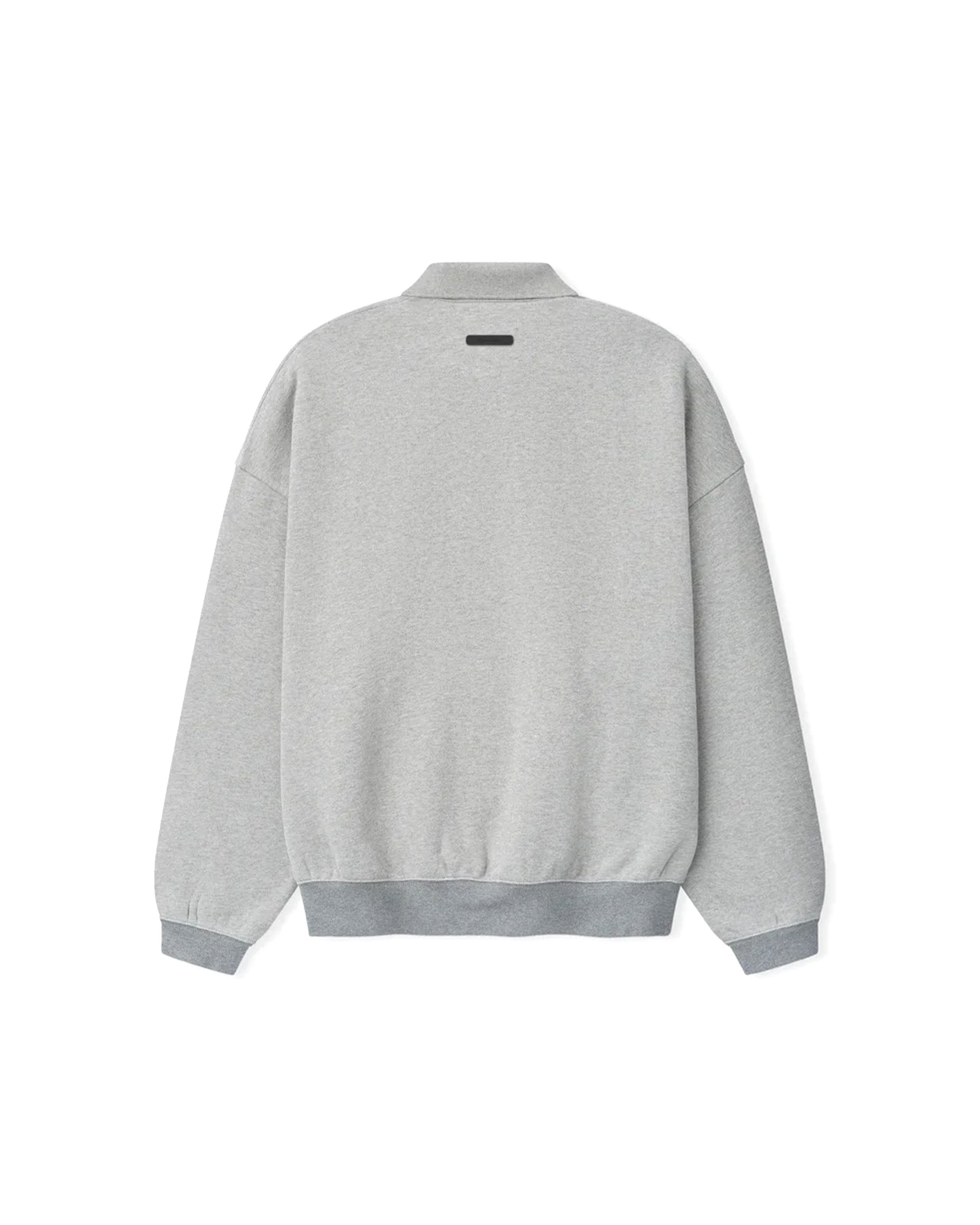 Signature 90's Polo Sweatshirt - Concrete Heather
