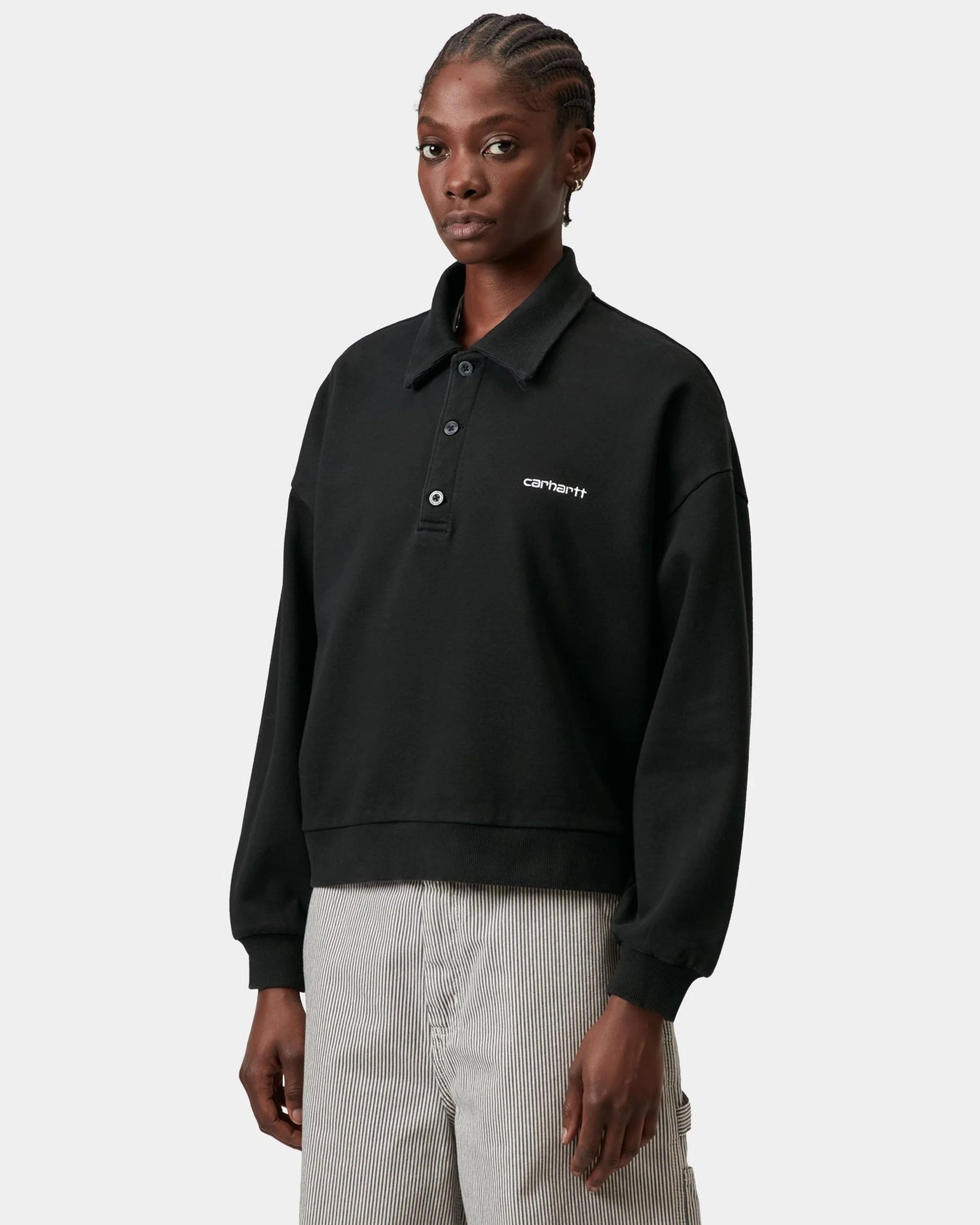 Women's Brenta Polo Sweat - Black / White