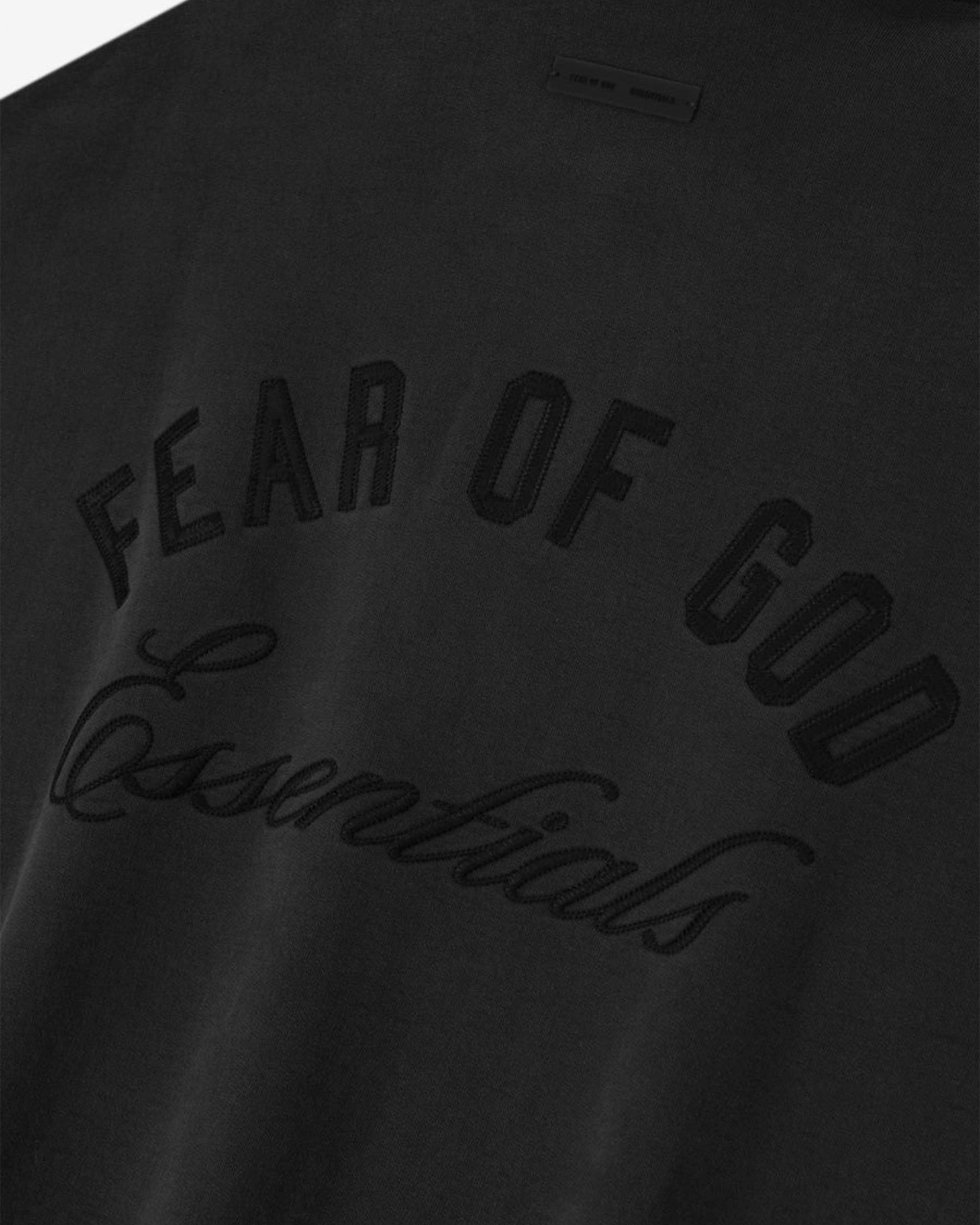 Embroidered Classic Polo Sweatshirt - Vintage Black