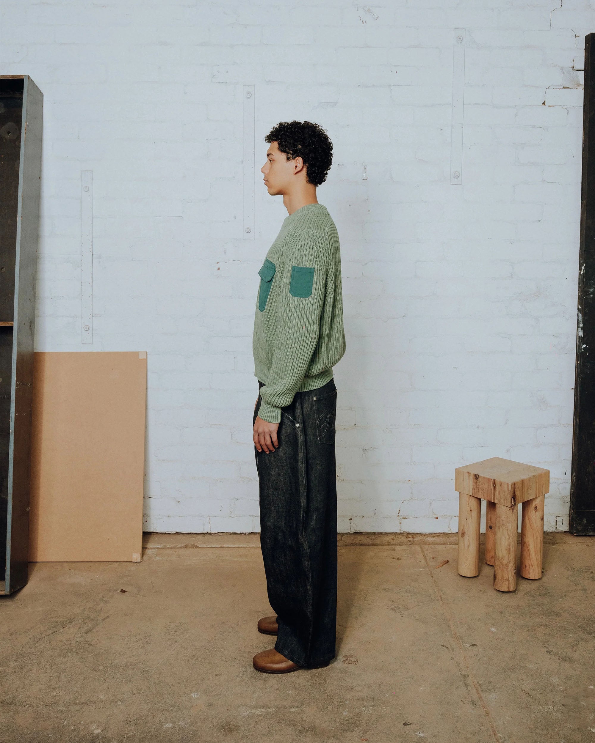 Outpost Knit Crewneck - Sage Green