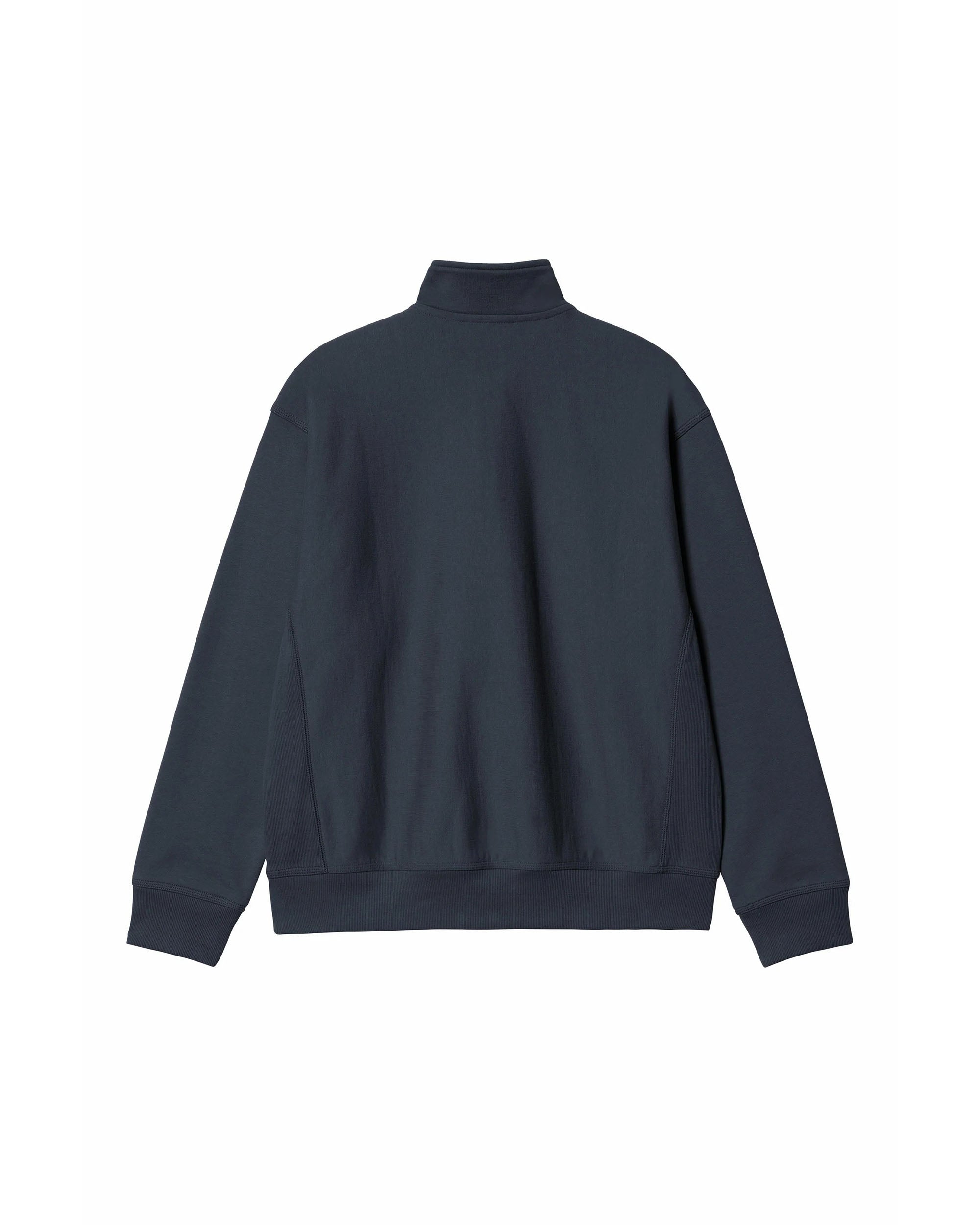 Half Zip American Script Sweat - Deep Night