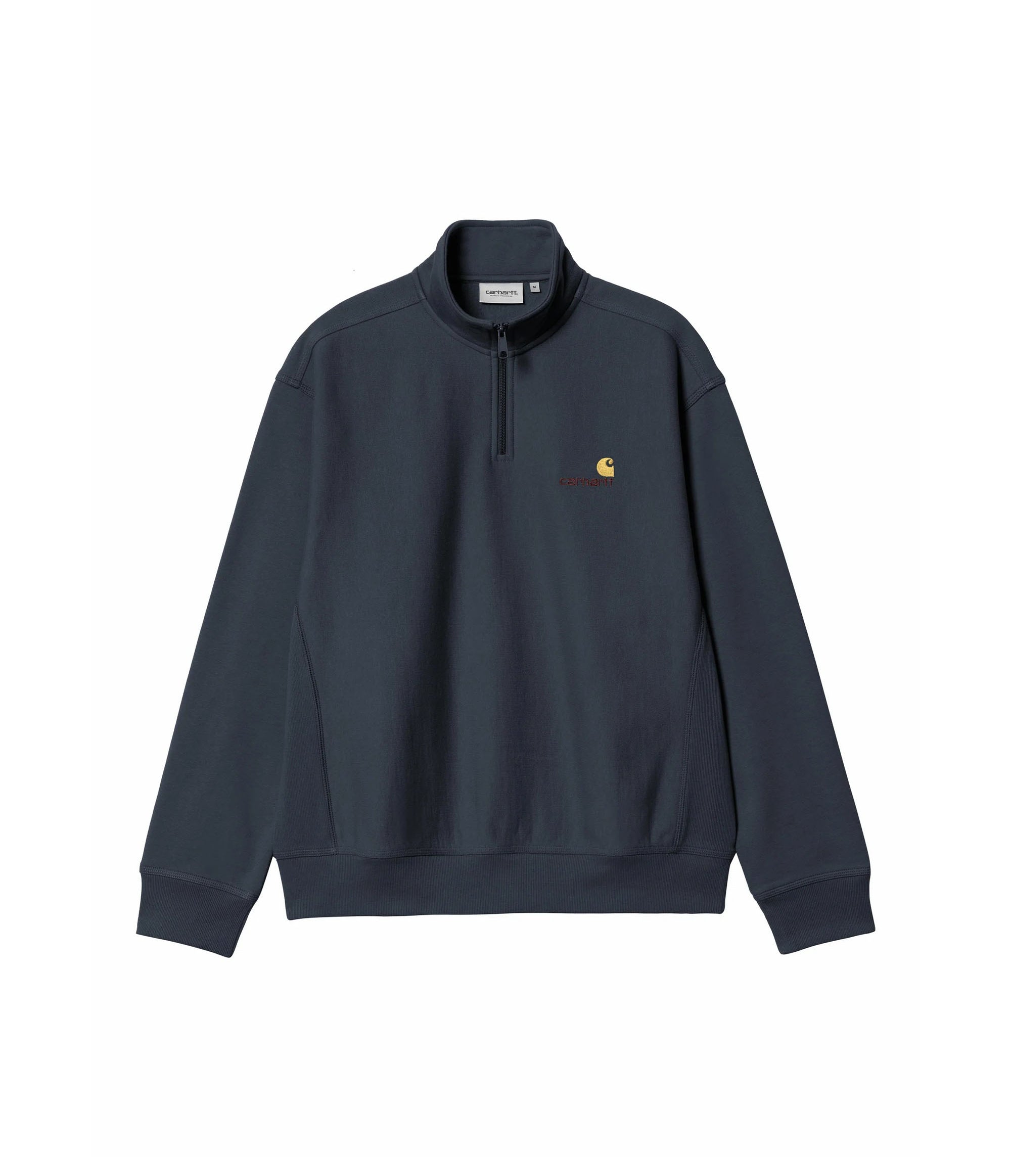Half Zip American Script Sweat - Deep Night