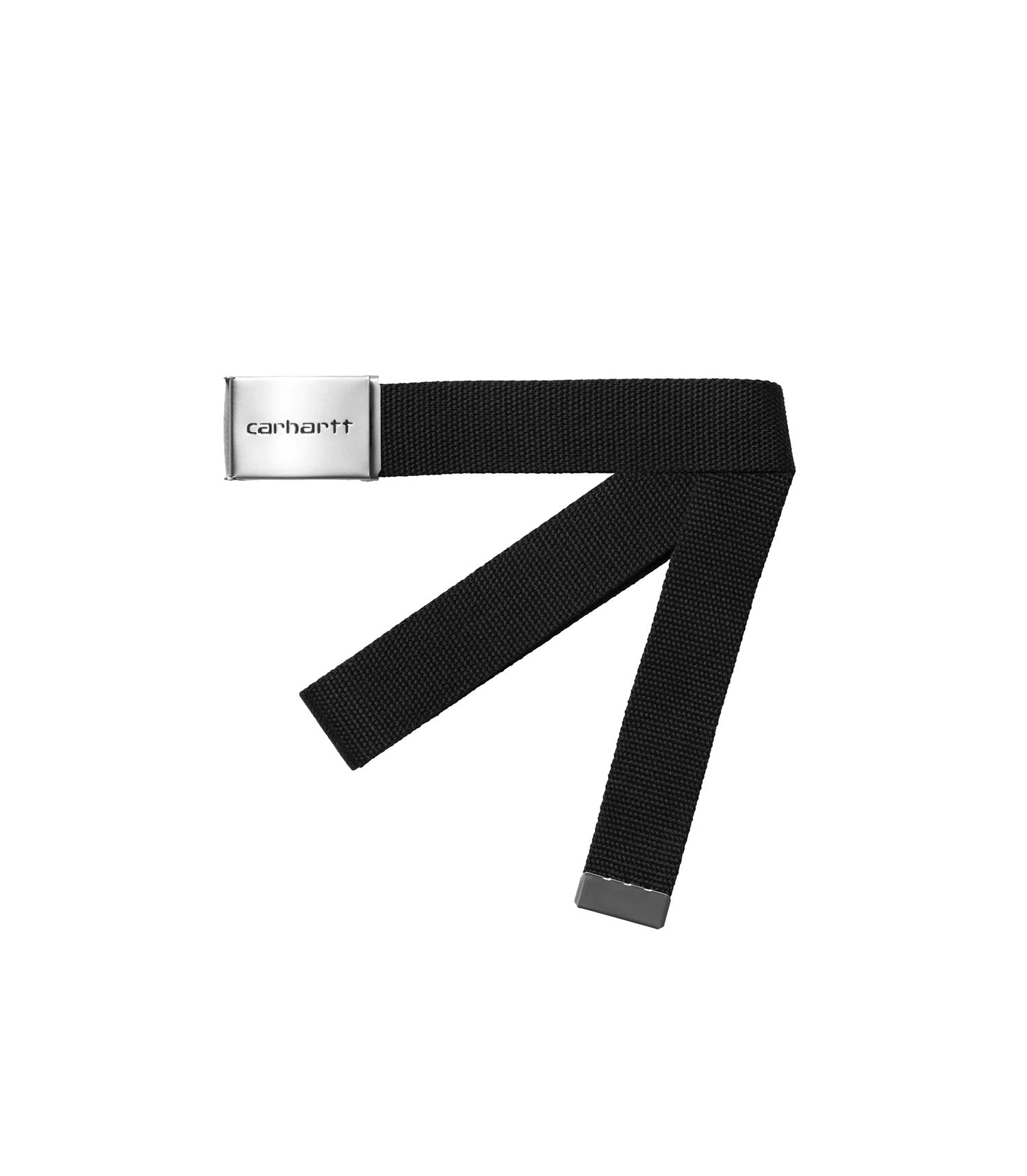Chrome Clip Belt - Black
