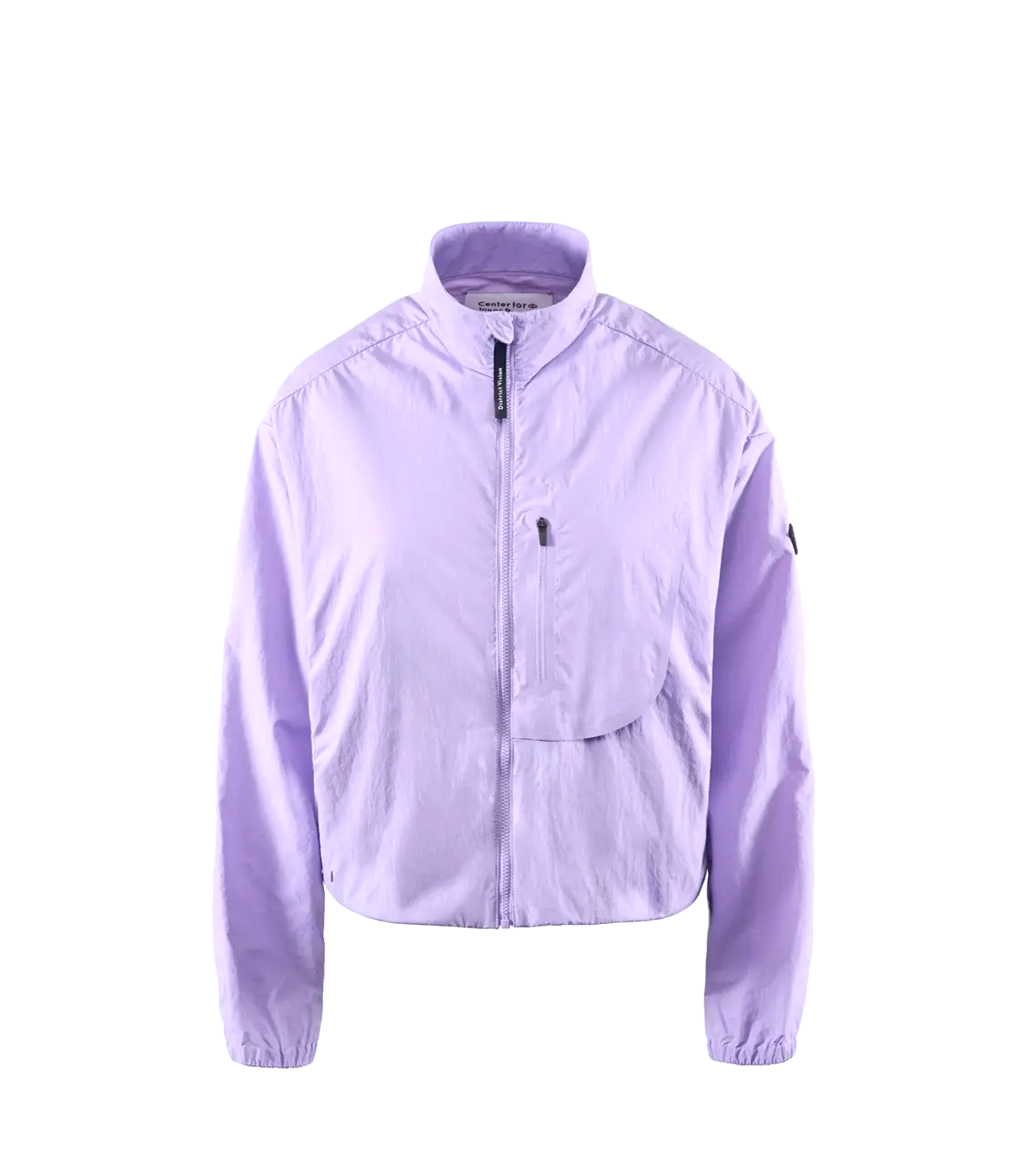 Cropped Recycled DWR Jacket - Lilac