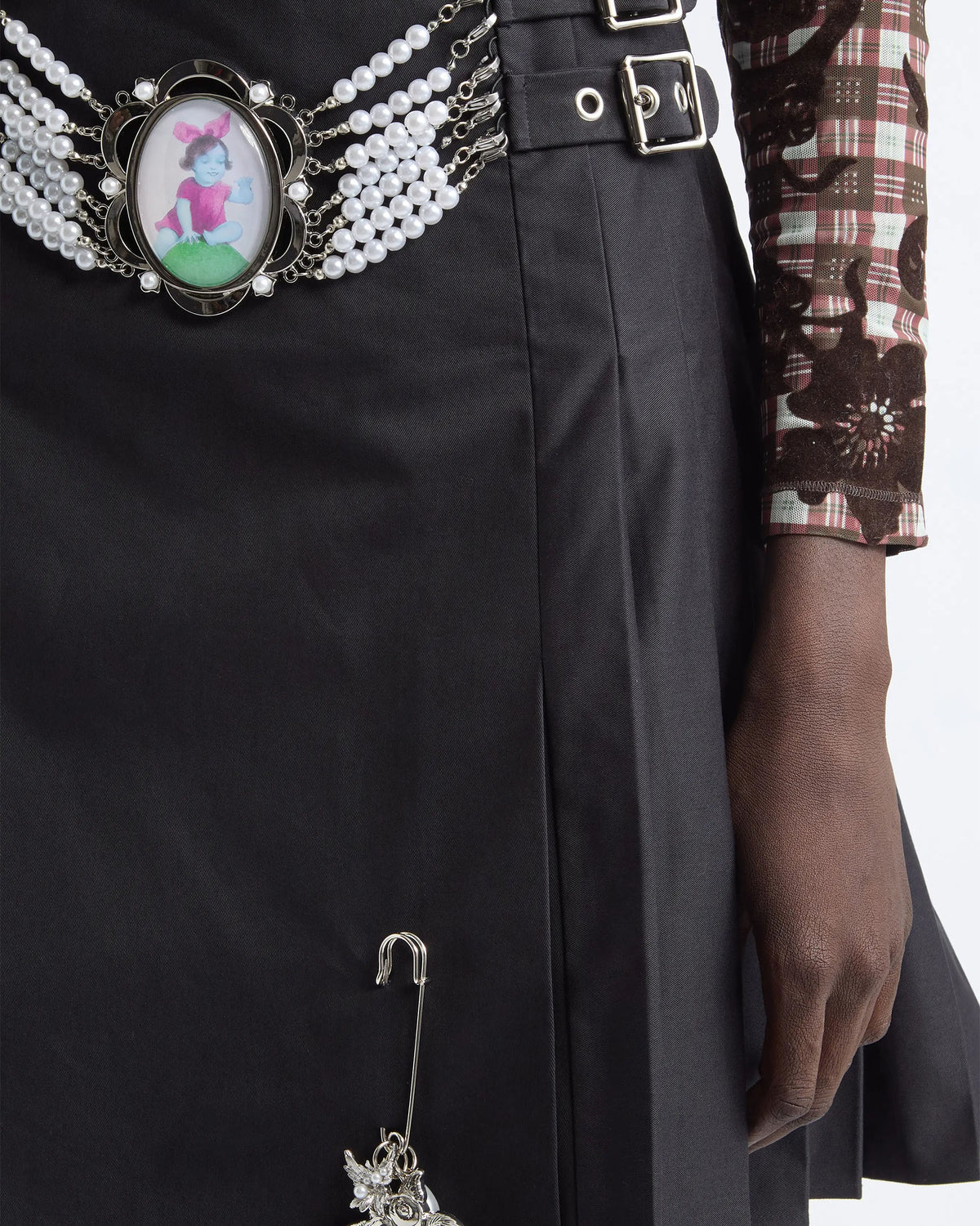 Duff Cameo Pearl Black Kilt - Black