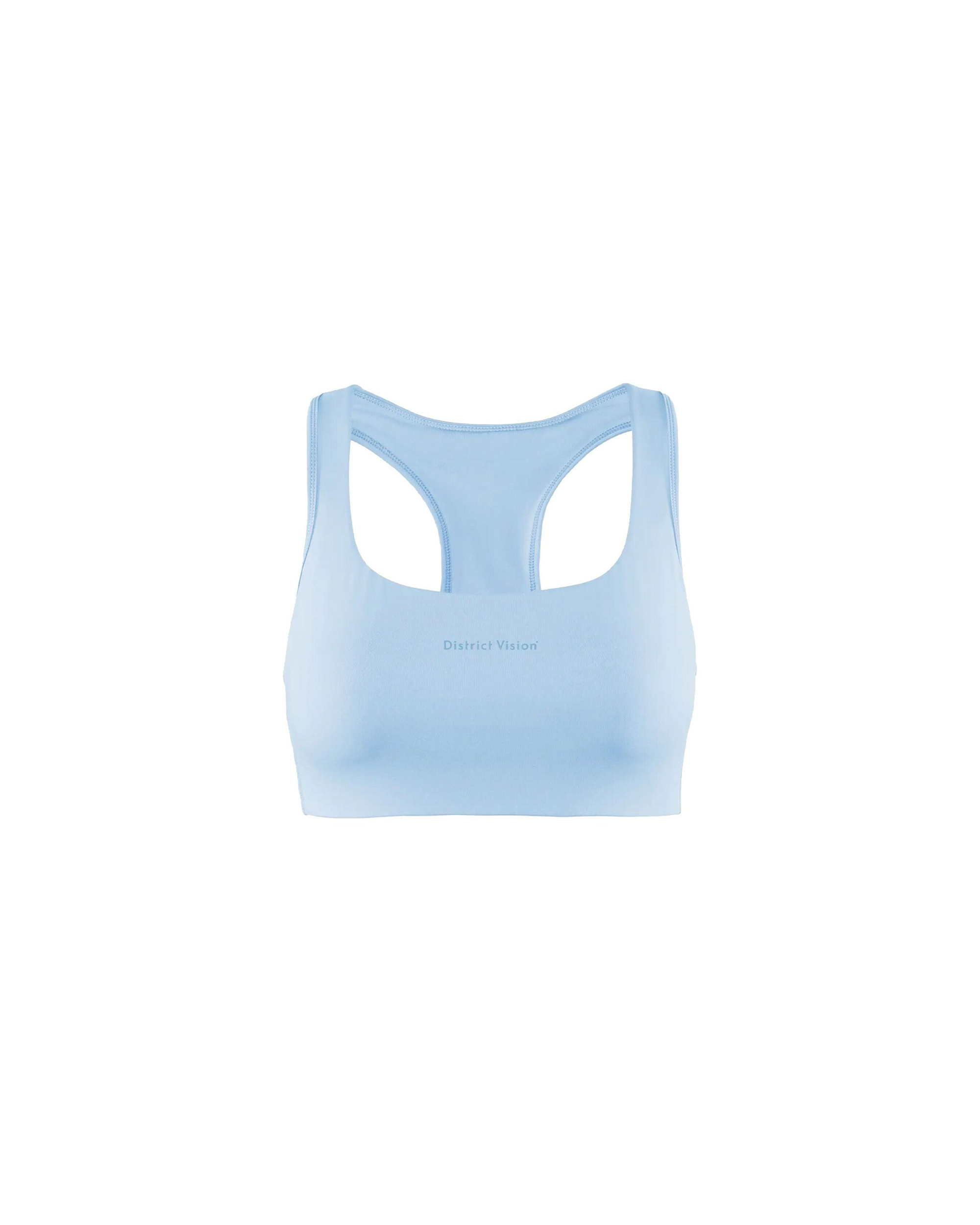 Twin Layer Recycled Medium Support Bra - Cerulean