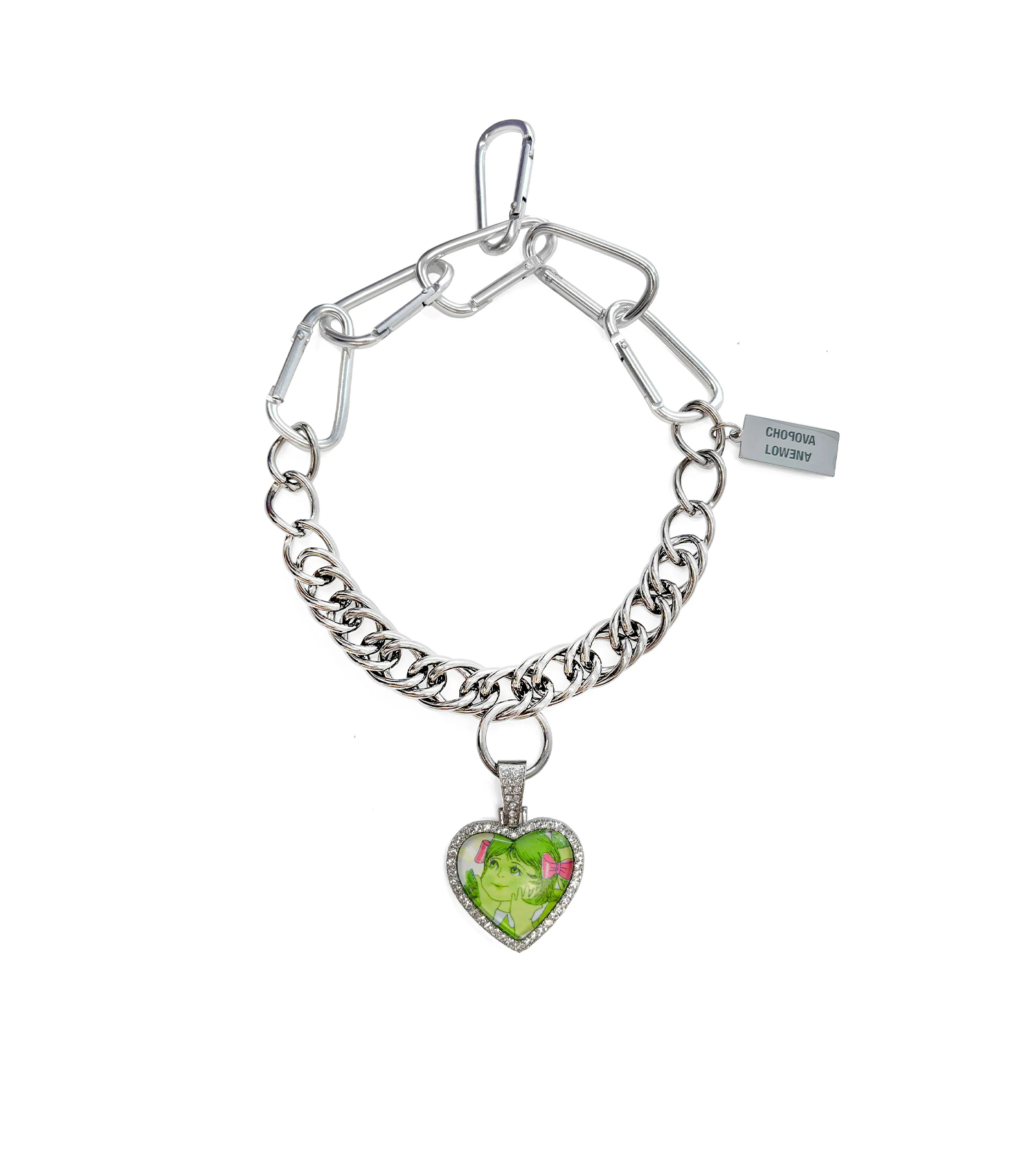 Dreamer Carabiner Necklace - Silver