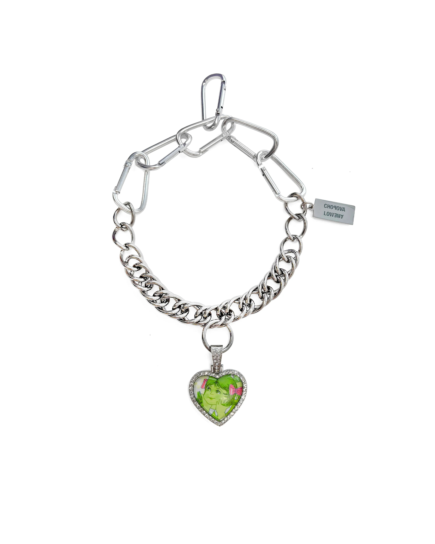 Dreamer Carabiner Necklace - Silver