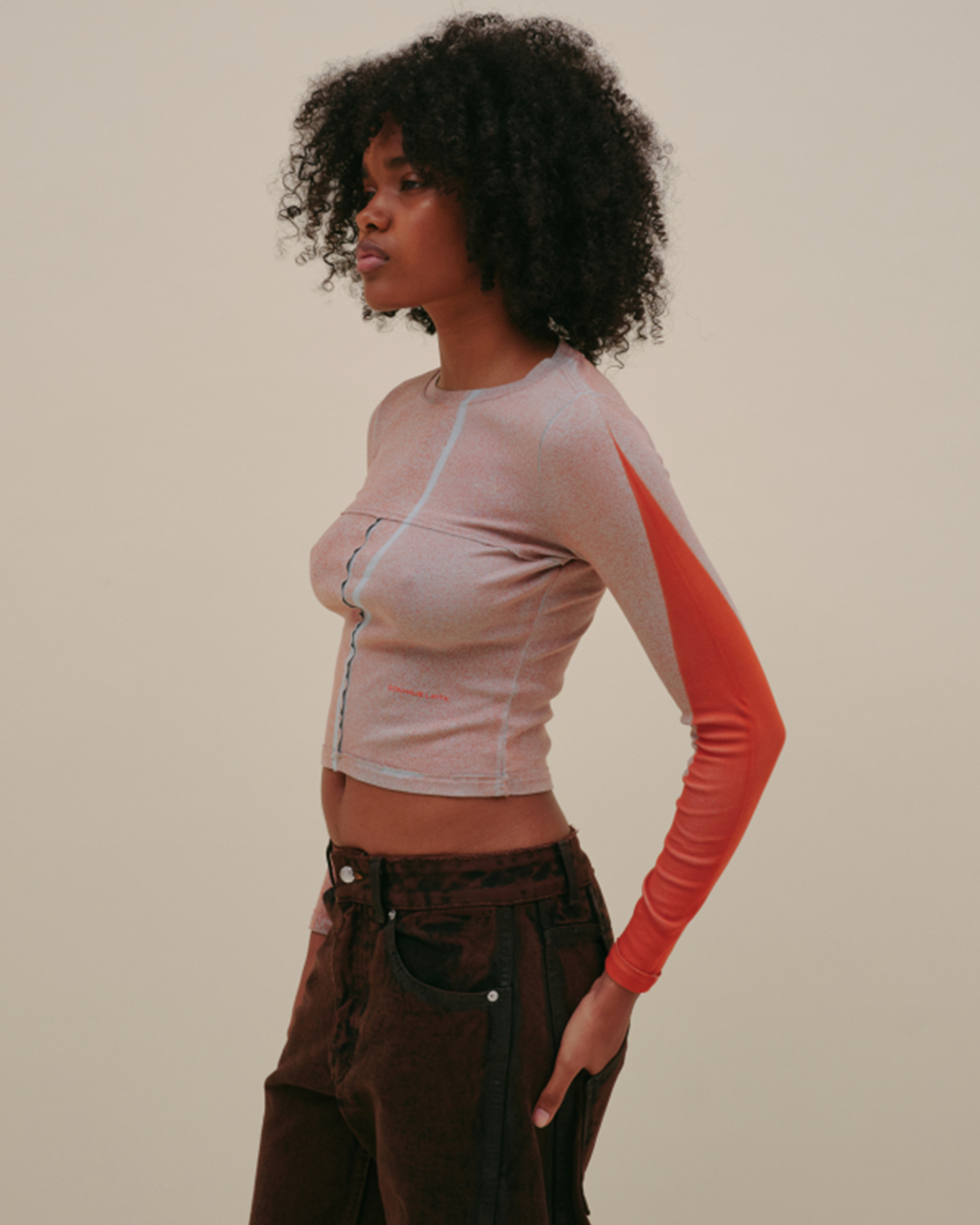 Lapped Baby Crewneck - Ember