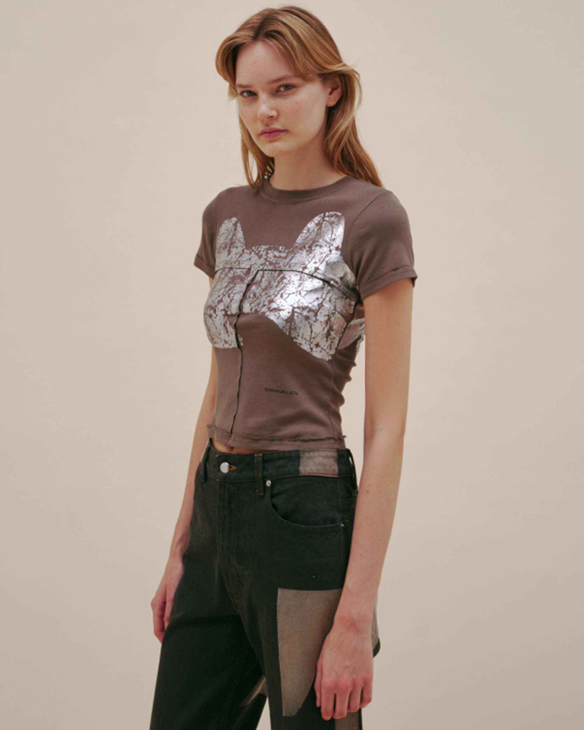 Lapped Baby Tee - Reflector