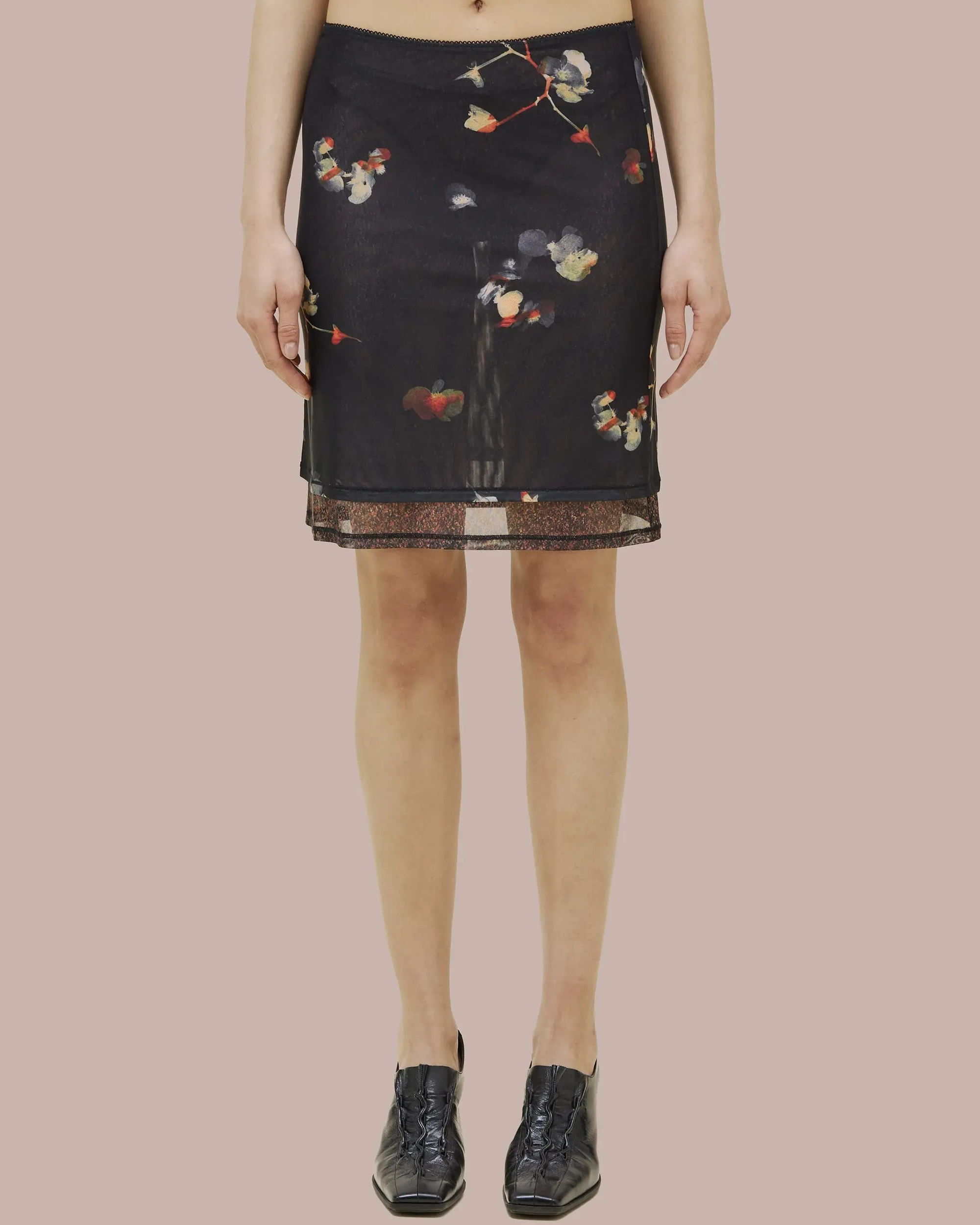 Duet Skirt - Black Pansy