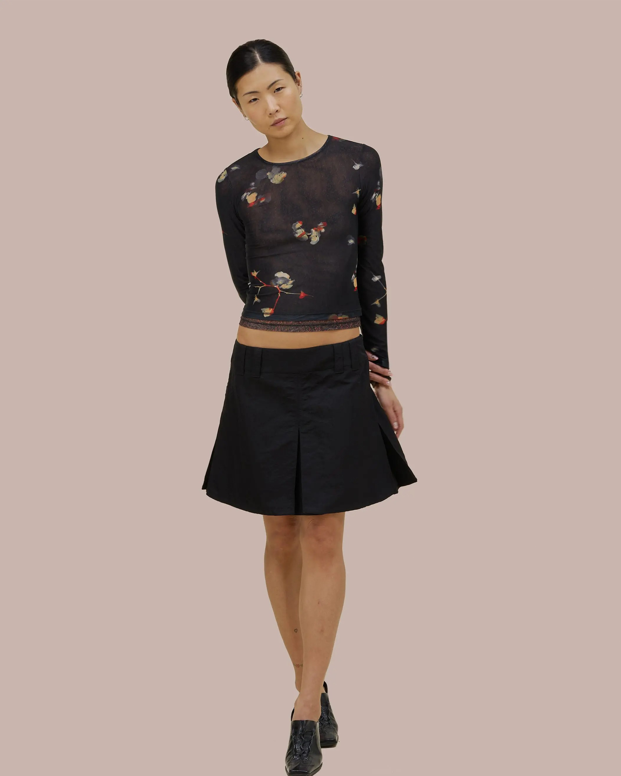 Duet Top - Black Pansy