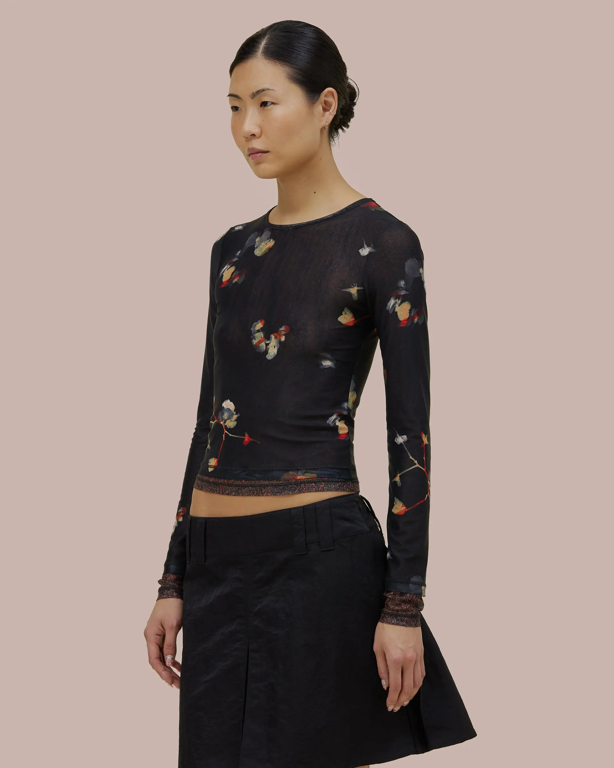 Duet Top - Black Pansy