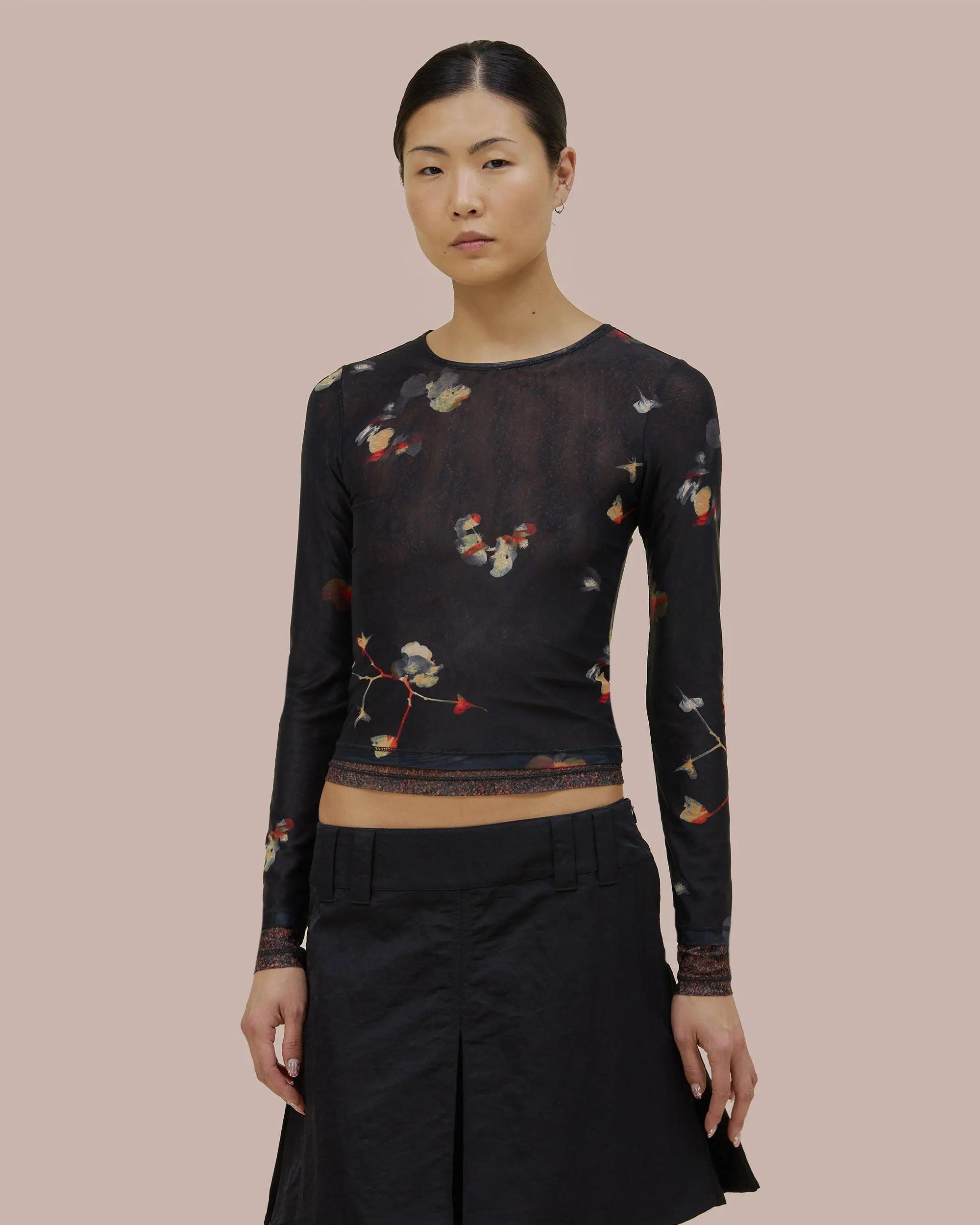 Duet Top - Black Pansy