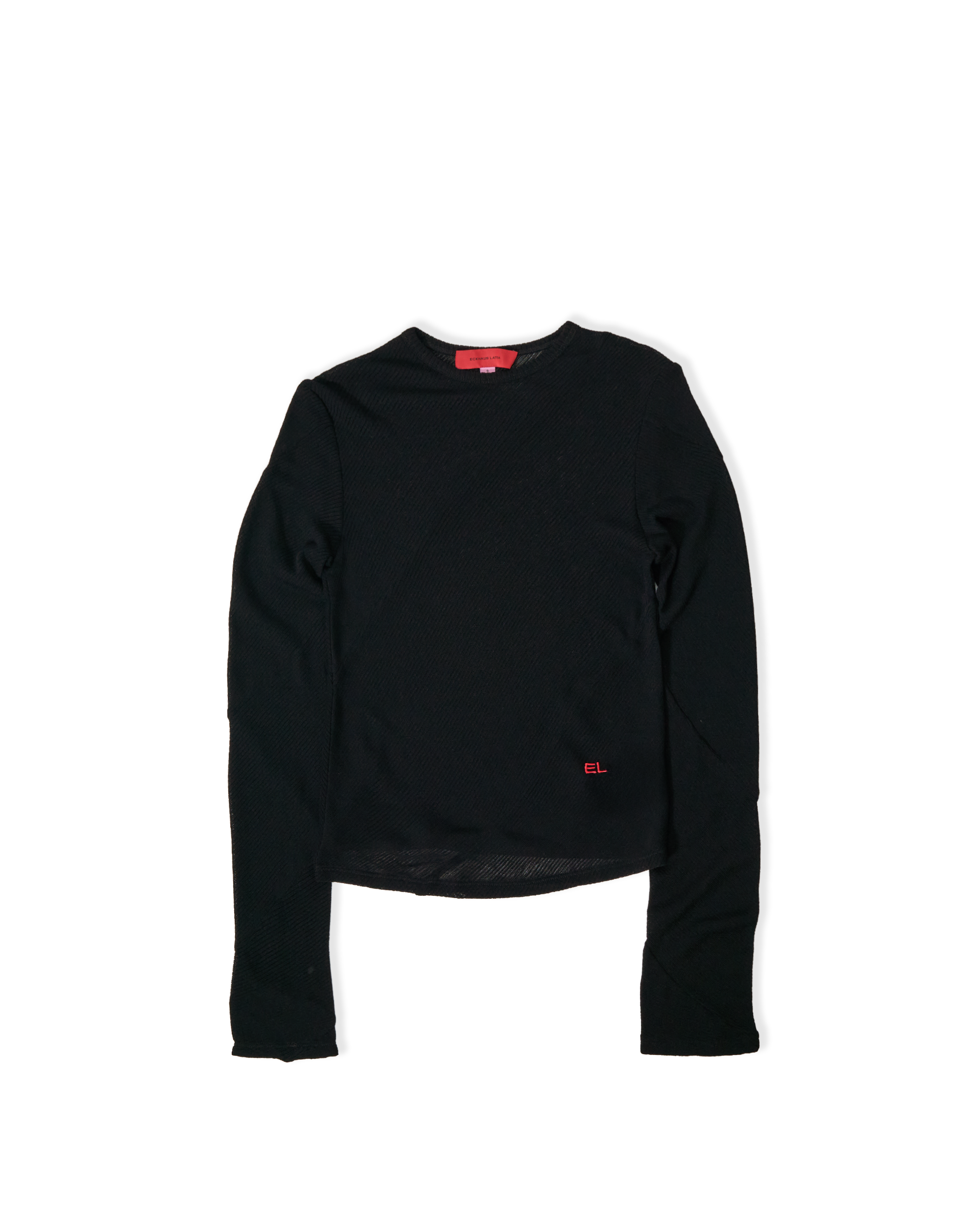 クラシカルファッション ECKHAUS LATTA ブラック長袖Tシャツ M 【公式 