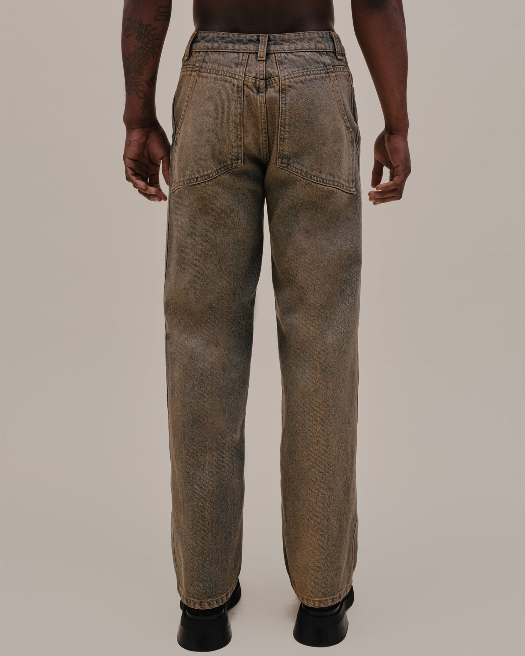 Wide Leg Jean - Sand