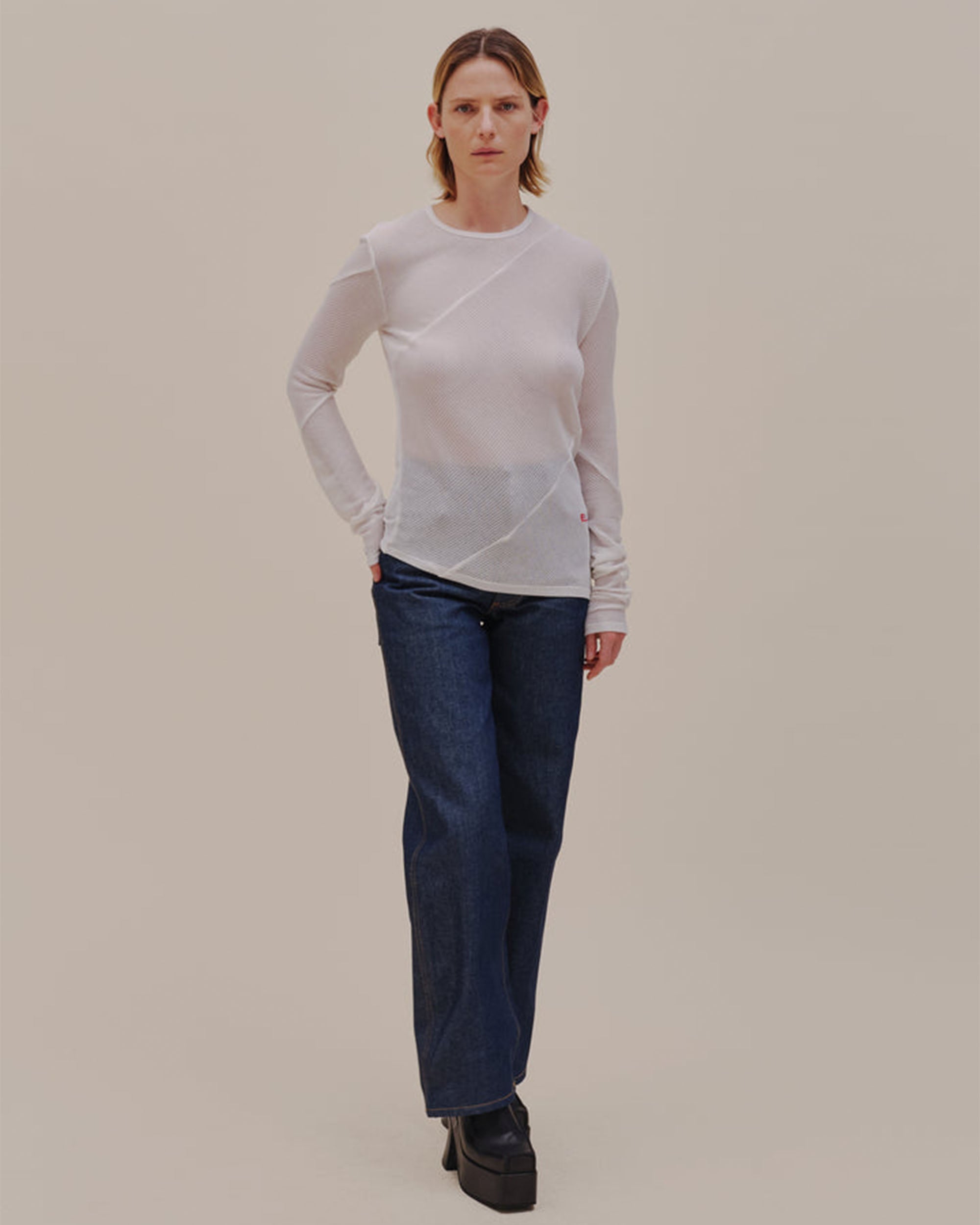Spiral Long Sleeve - Powder