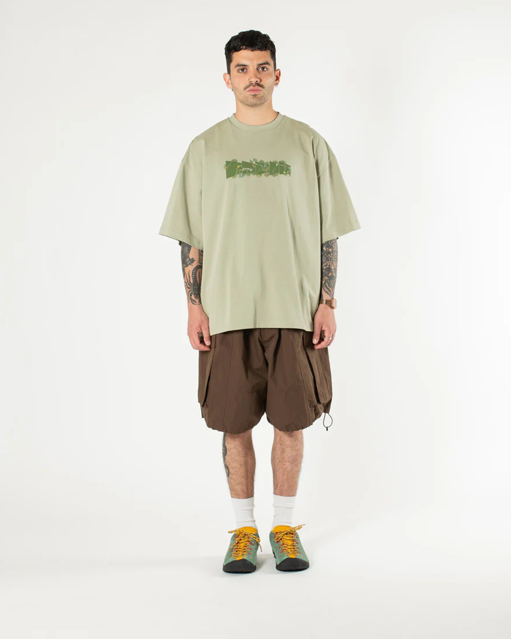 Ripstop Balloon Cargo Shorts - Brown