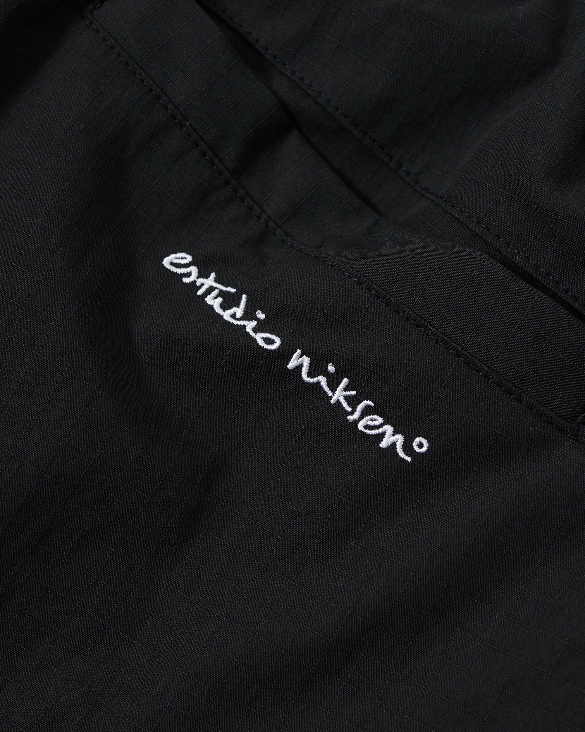 Ripstop Balloon Cargo Shorts - Black