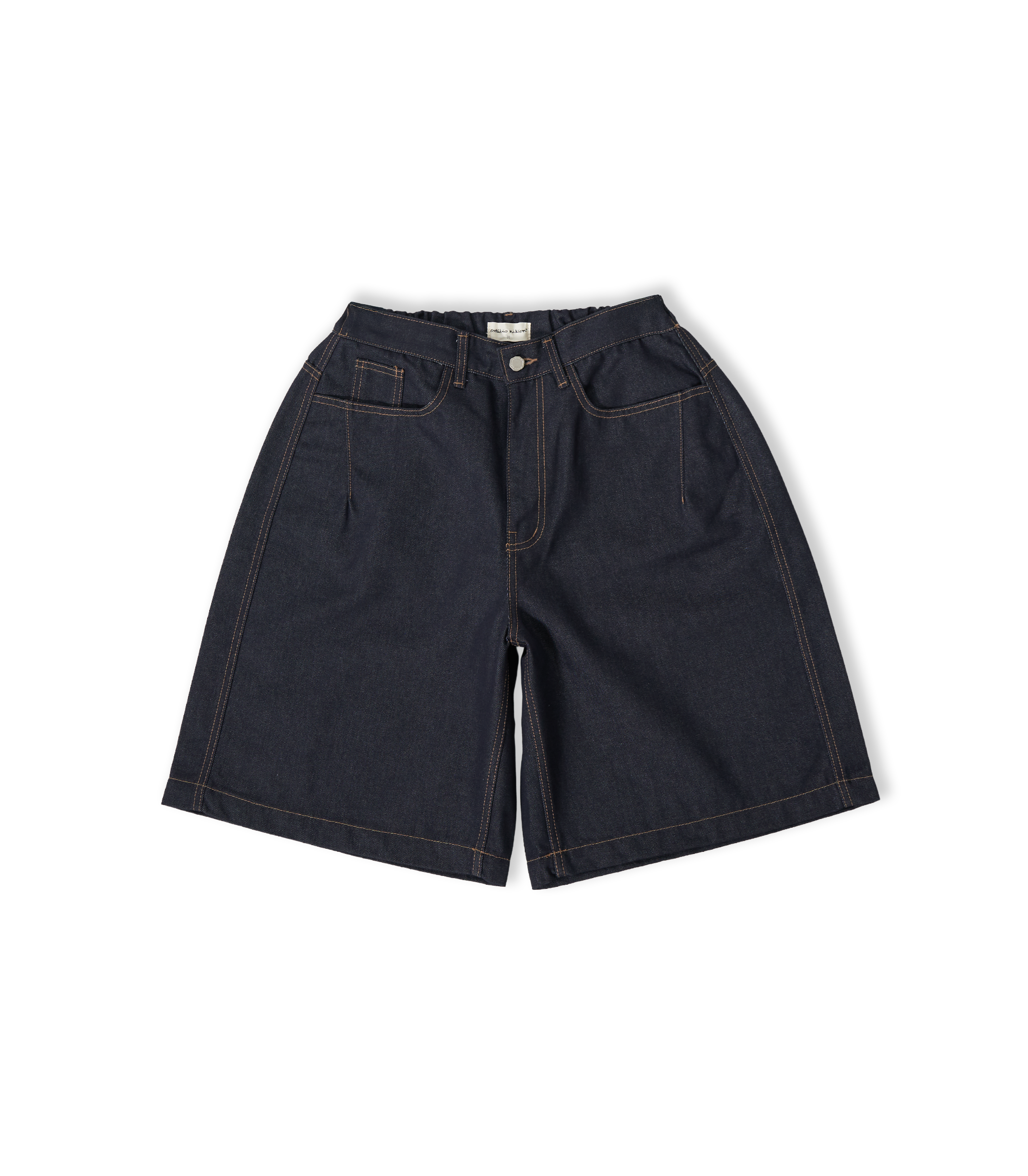 Raw Denim In-Stitch Shorts - Indigo