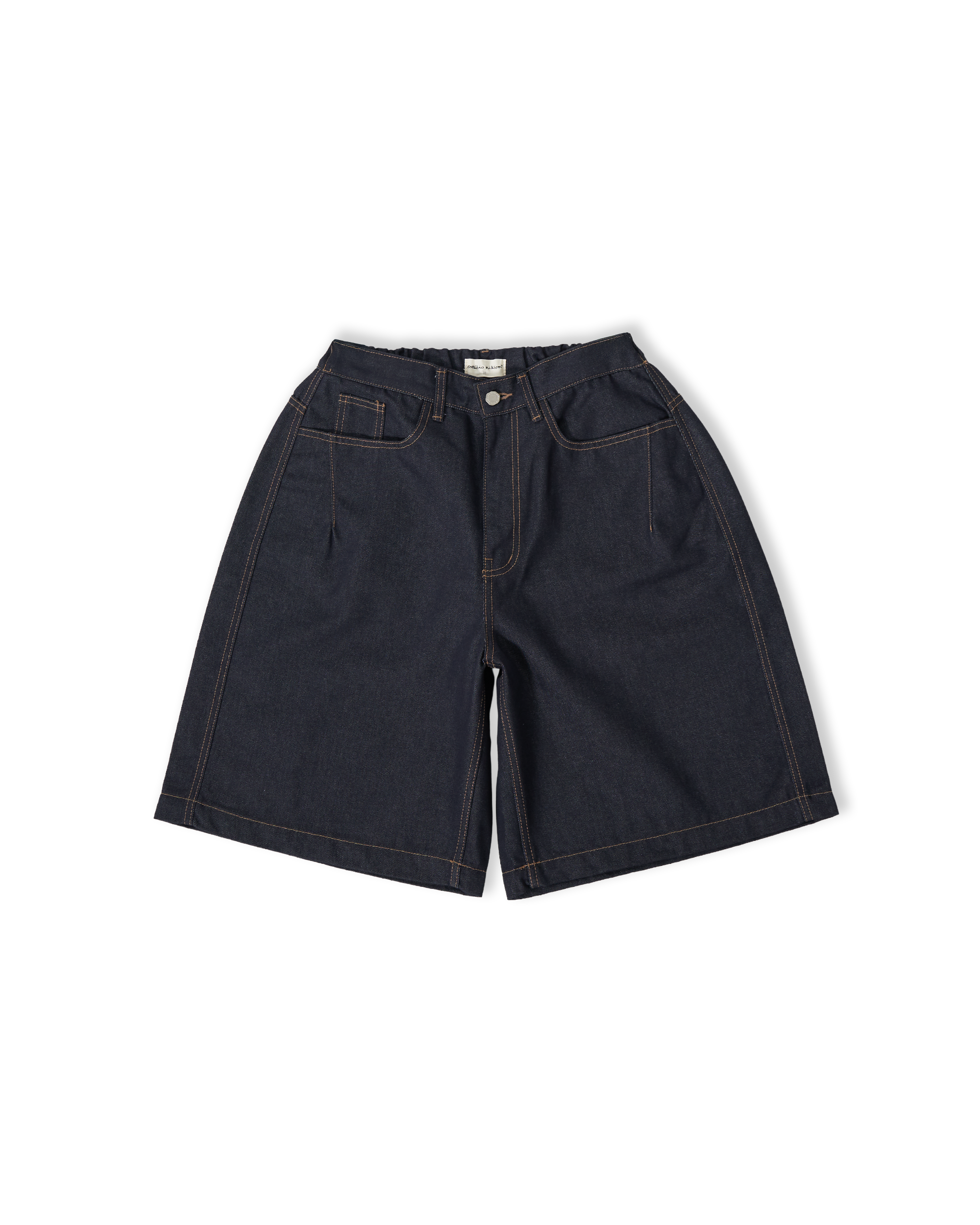 Raw Denim In-Stitch Shorts - Indigo