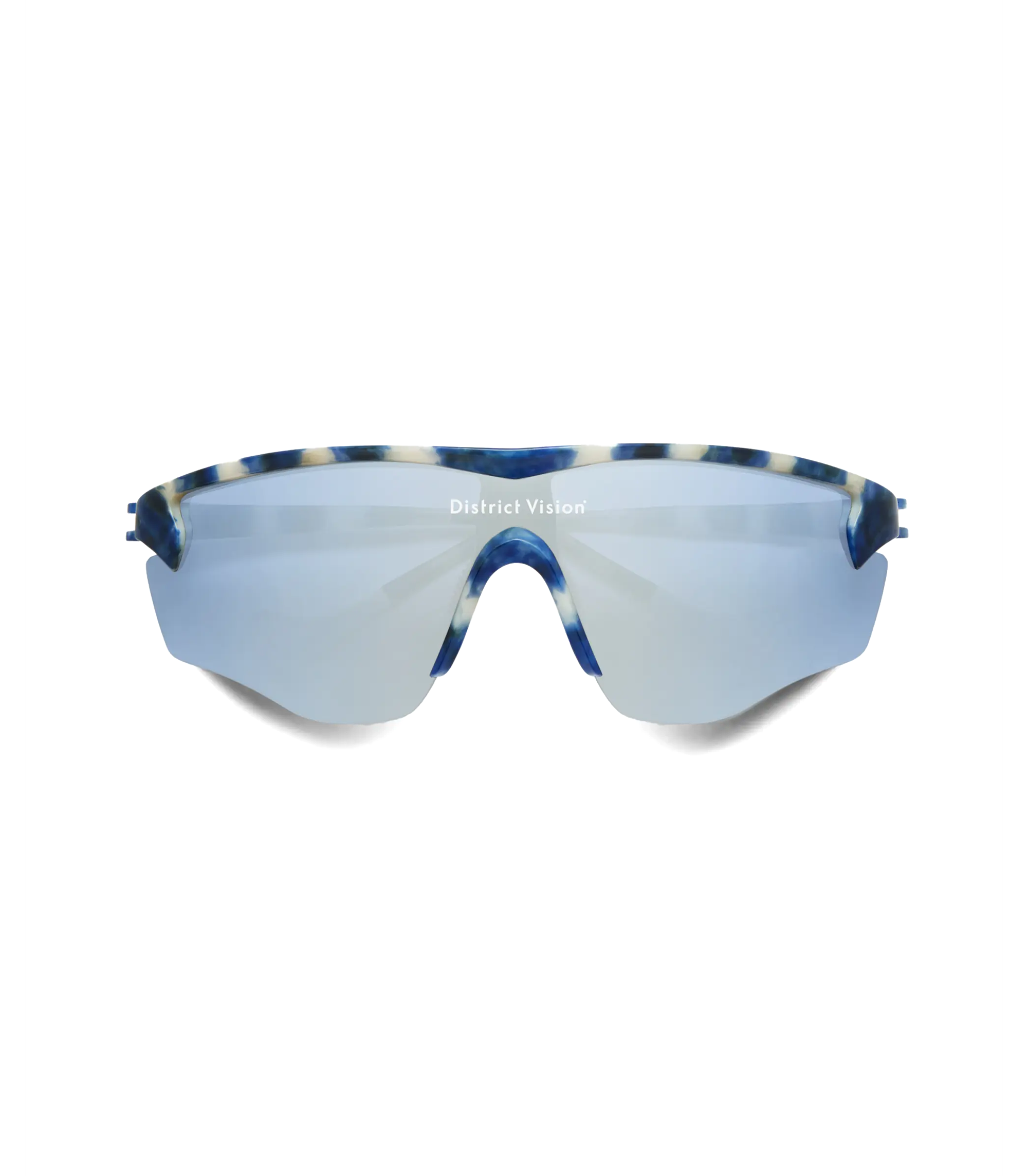 Junya Racer - Navy Mosaic / D+ Silver Flash Mirror