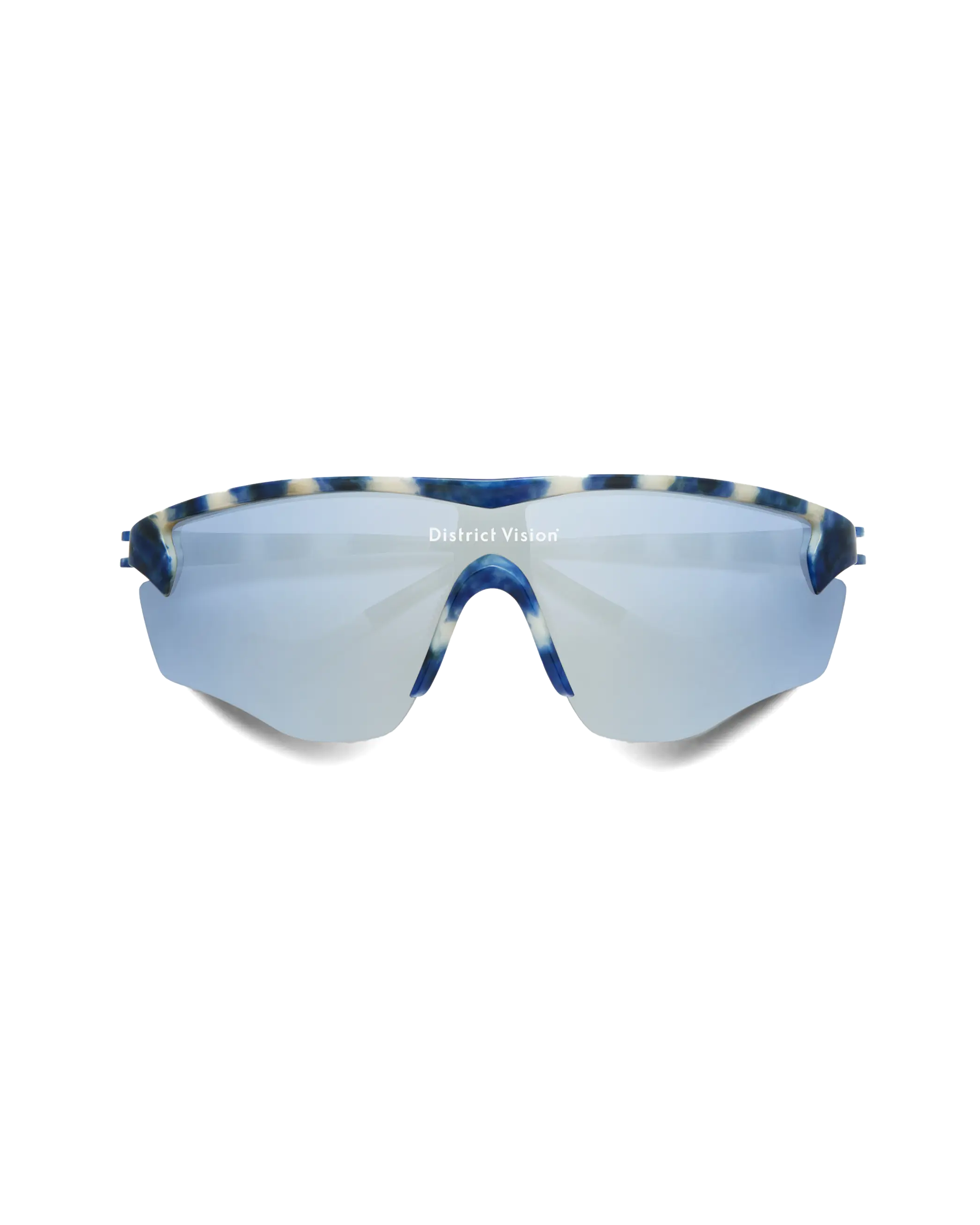 Junya Racer - Navy Mosaic / D+ Silver Flash Mirror