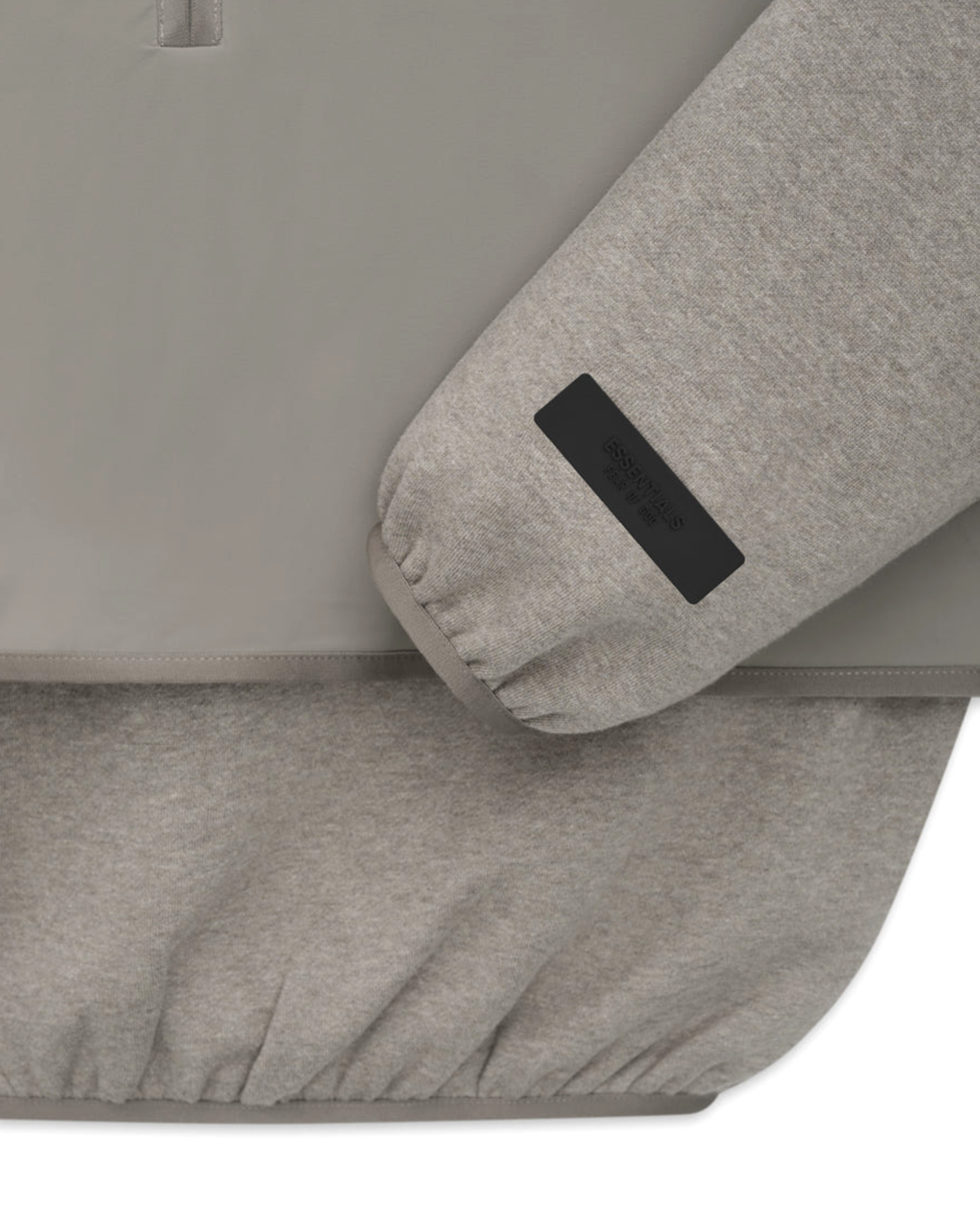 Nylon Fleece Mockneck Sweater - Dust / Heather Grey