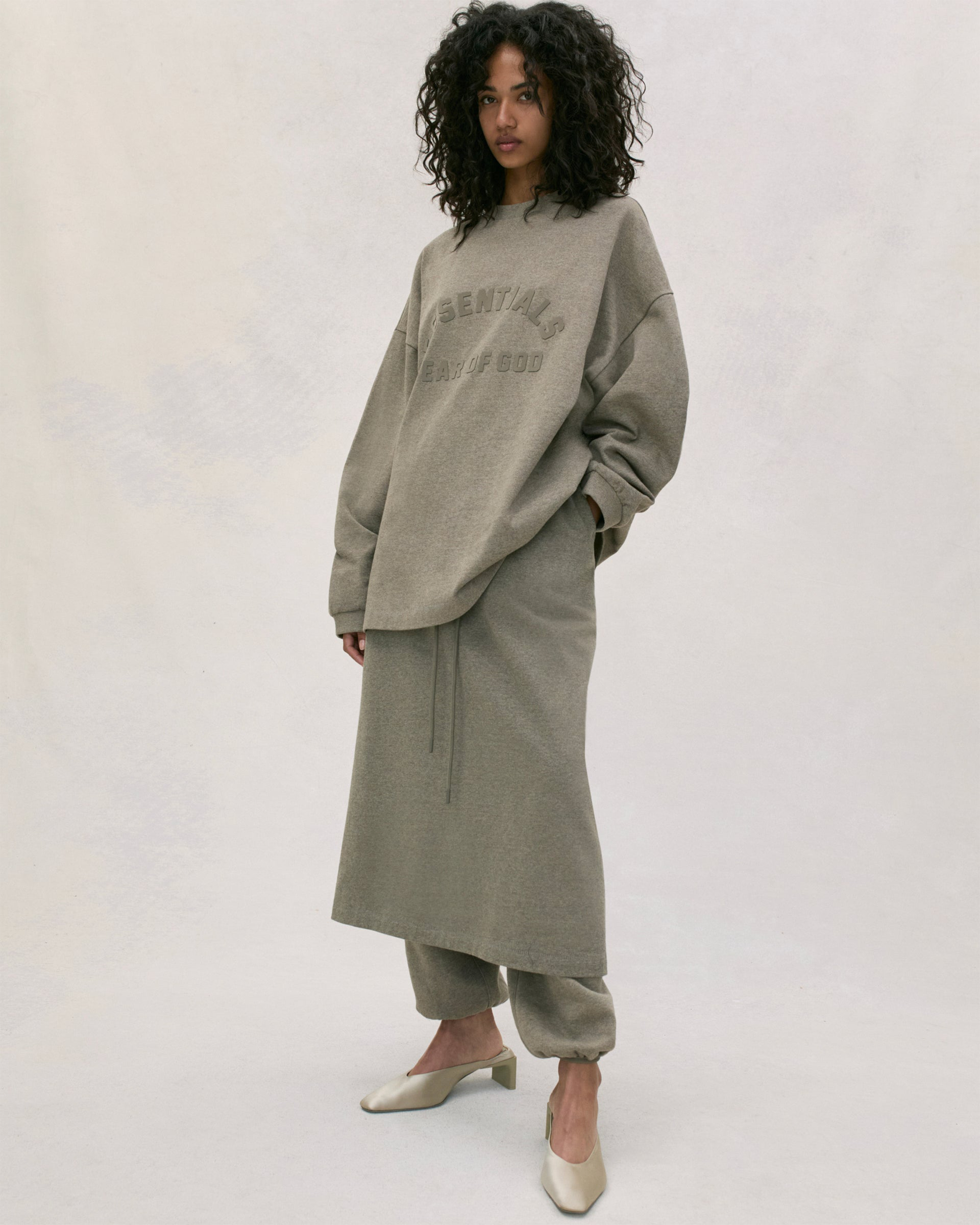 Long Skirt - Heather Grey