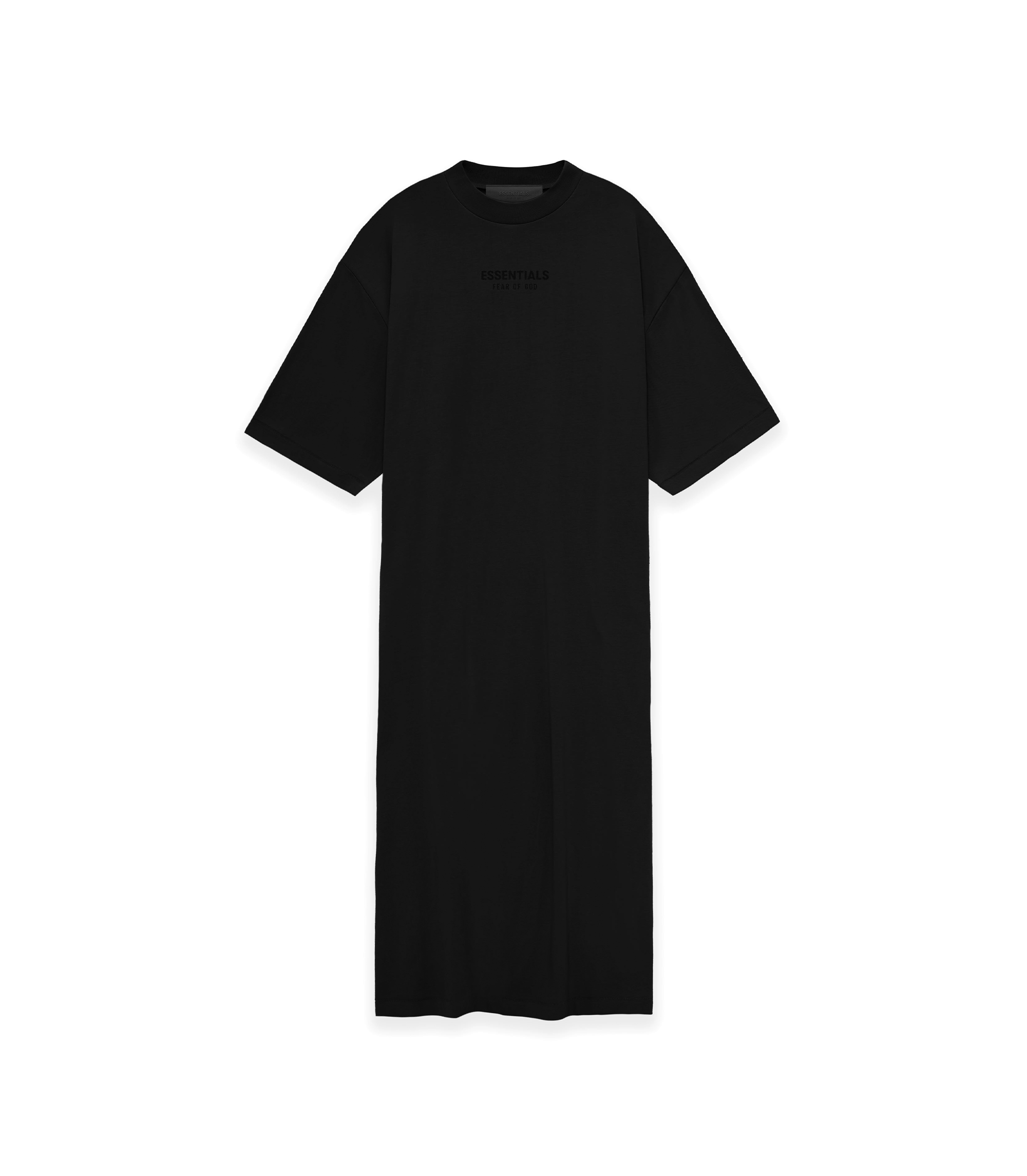 Essentials 3/4 Sleeve Dress - Jet Black
