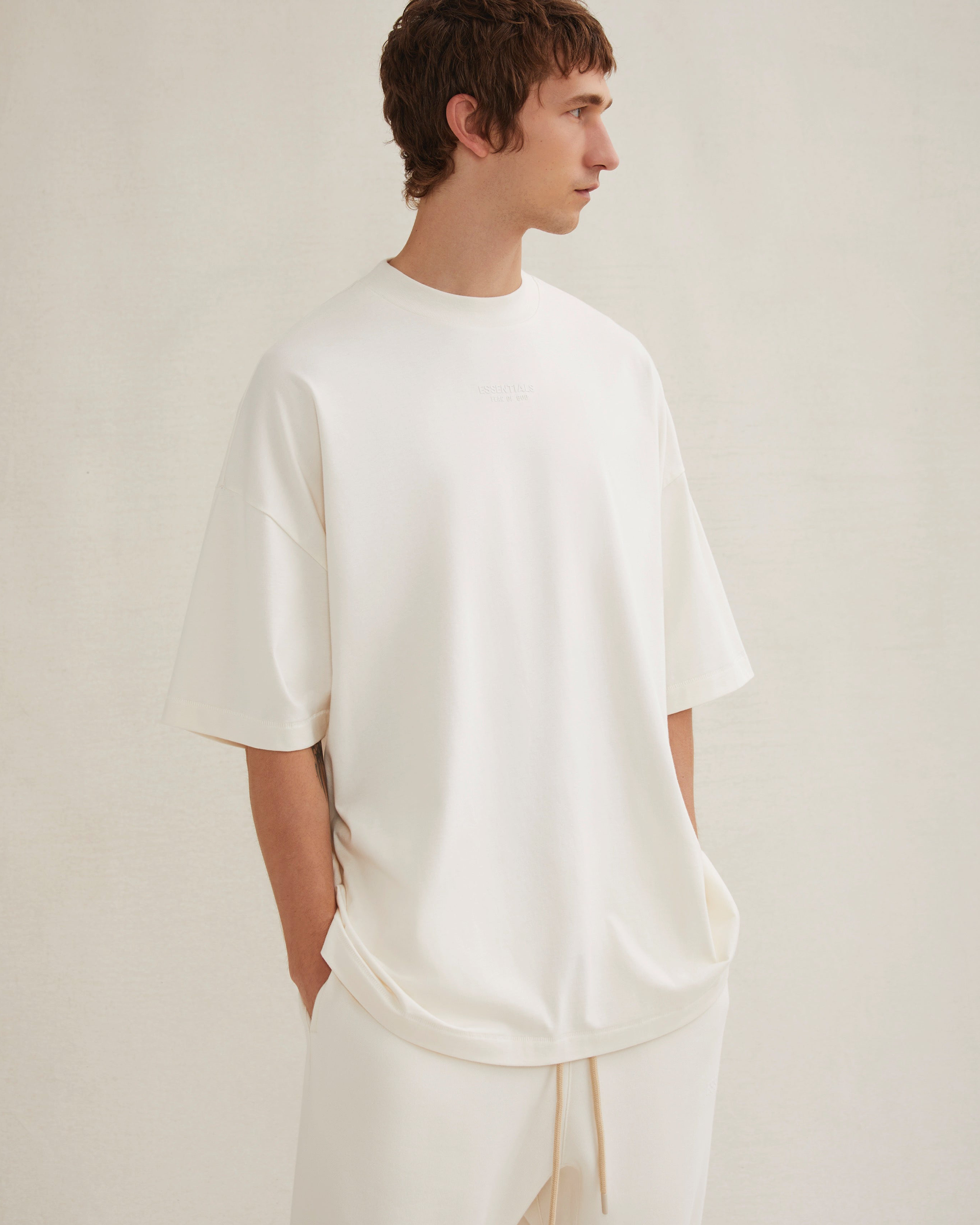 Essentials Tee - Cloud Dancer