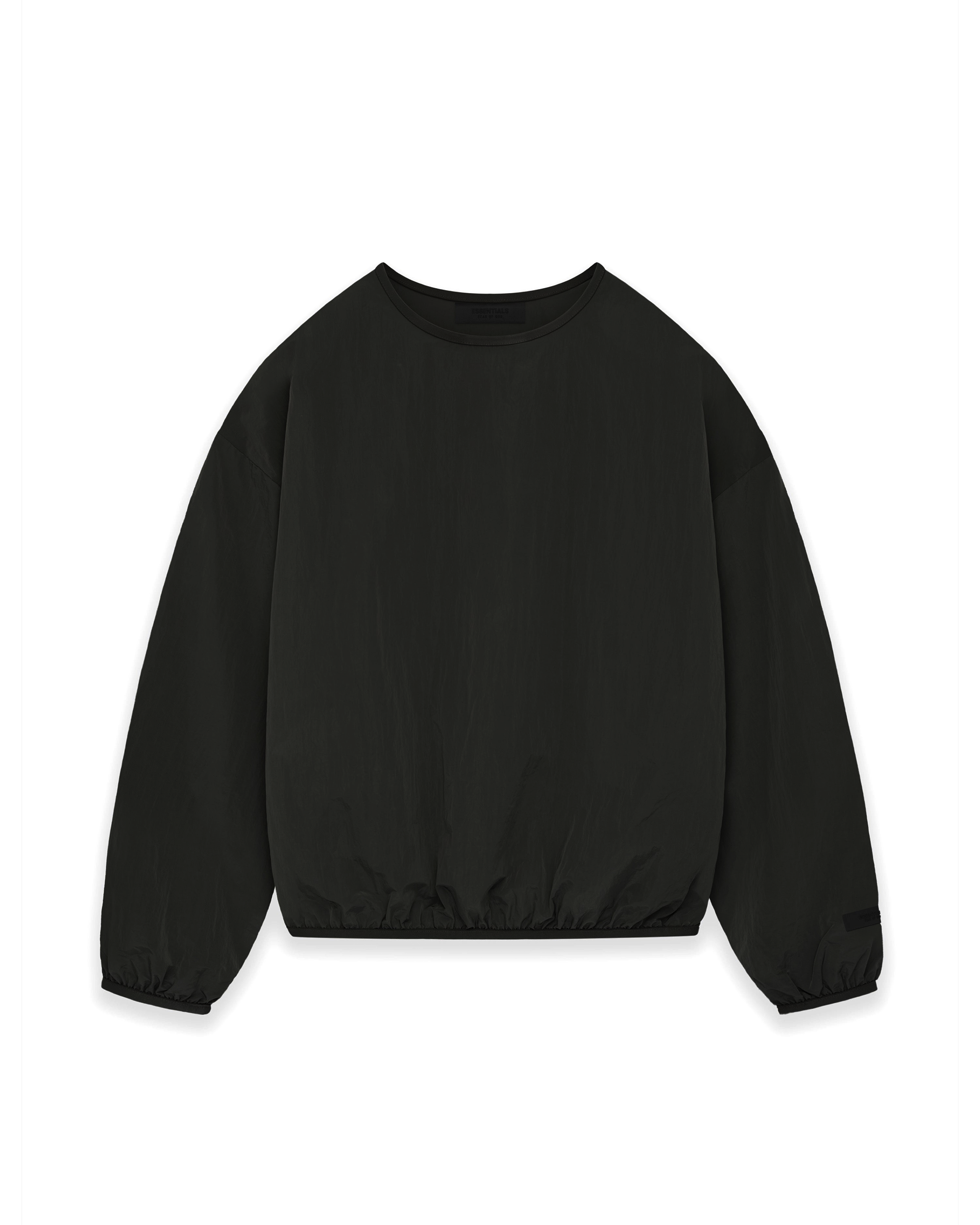 Crinkle Nylon Sweater - Jet Black