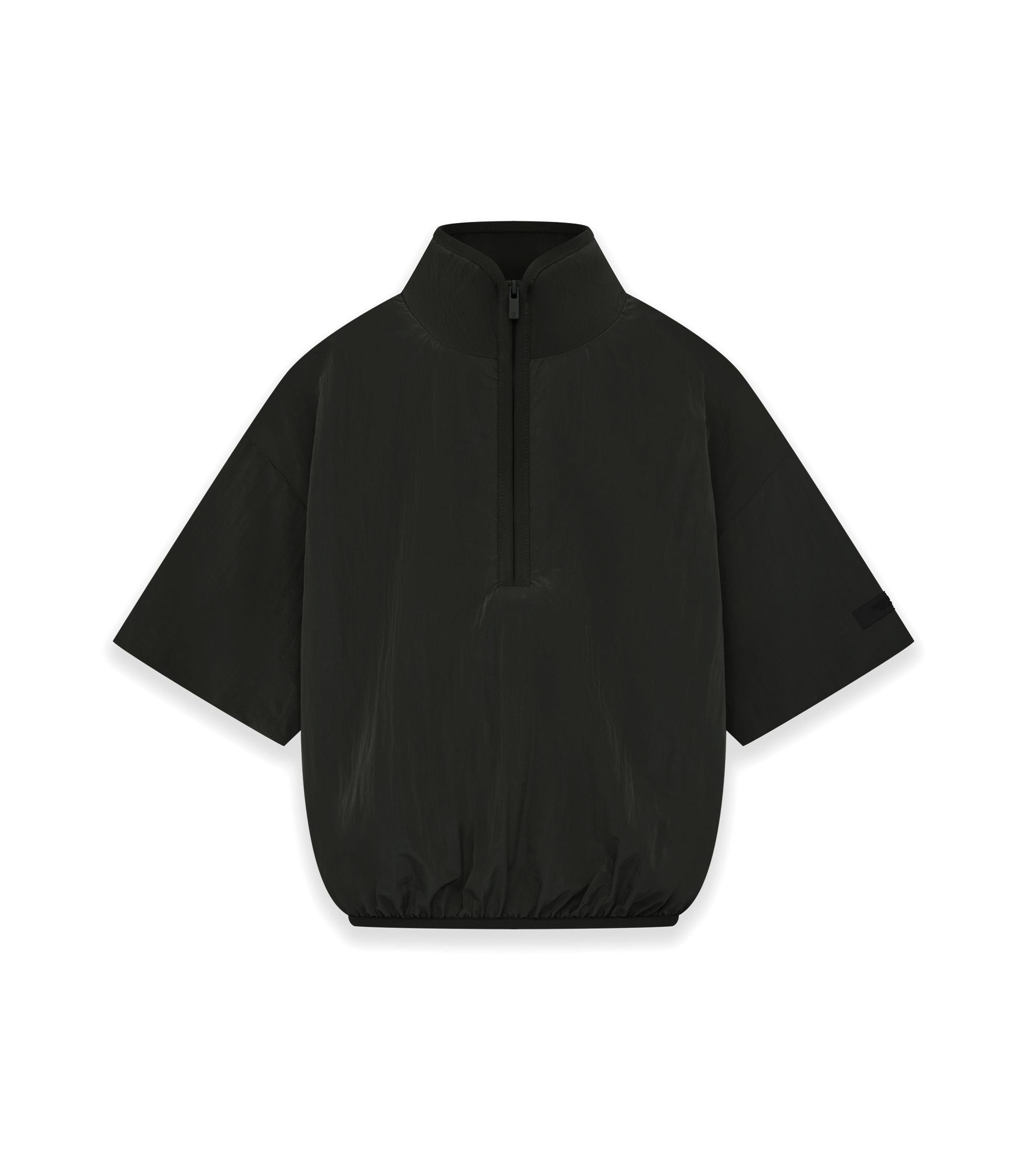 Halfzip Mockneck Shirt - Jet Black