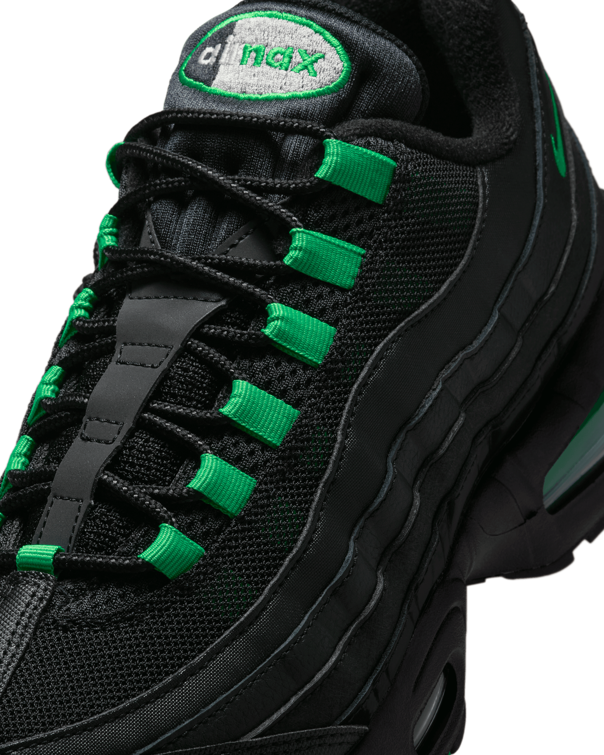 black and green 95 air max