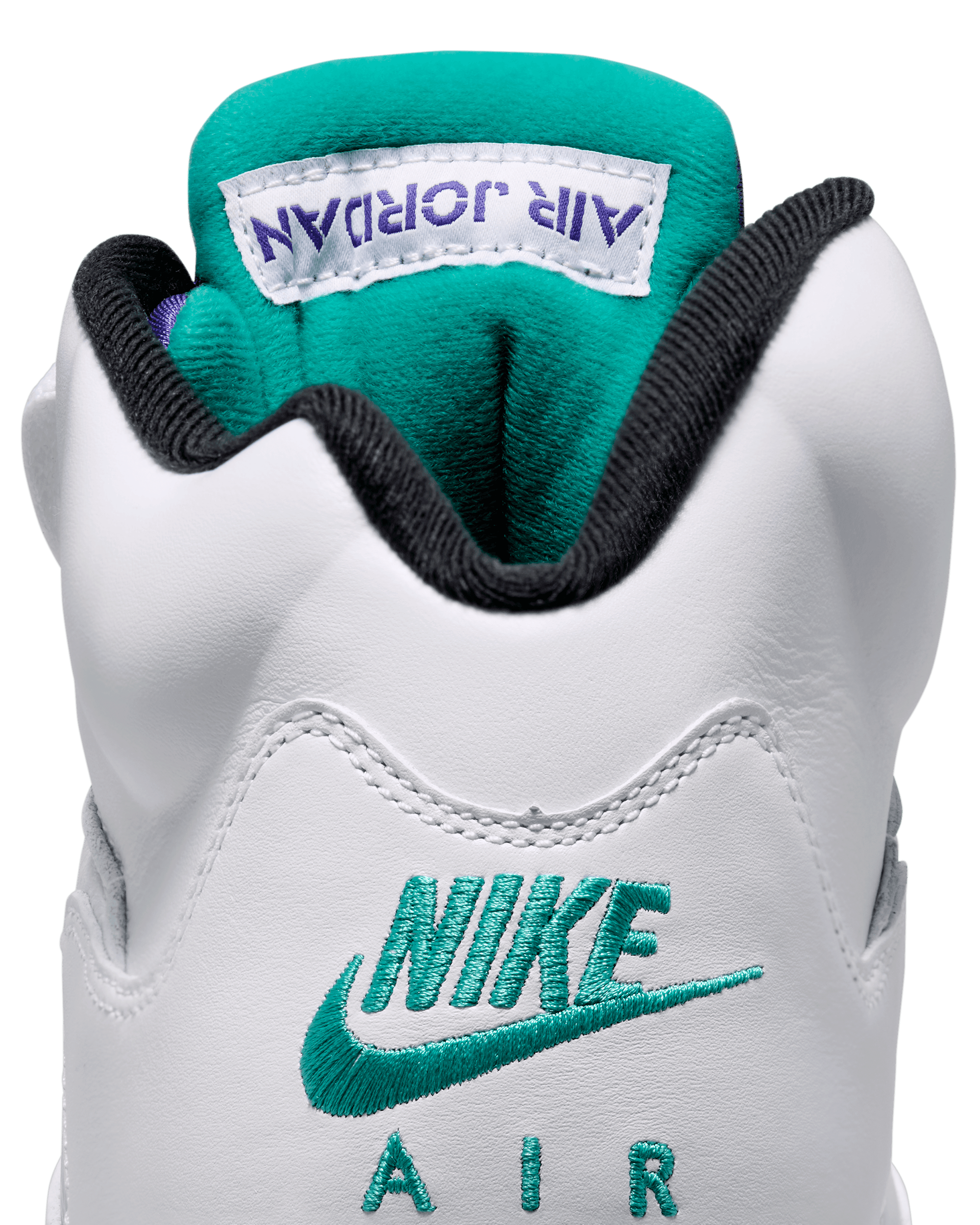 Air Jordan 5 Retro OG - White / New Emerald / Grape Ice / Black